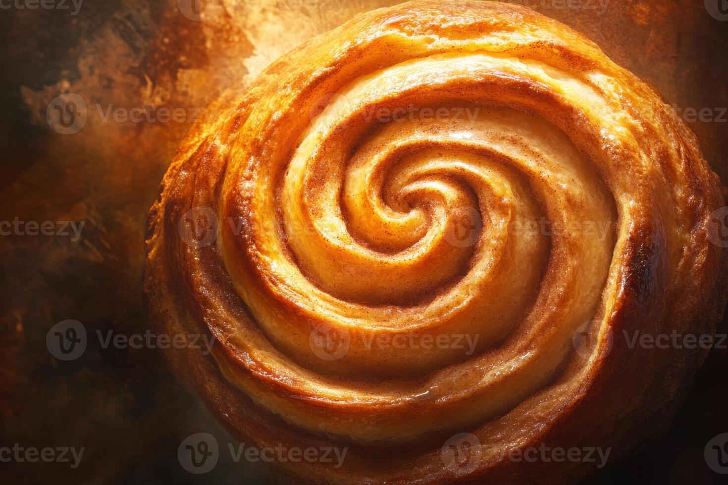 A Delicious Cinnamon Roll Swirl Bakery Treat photo