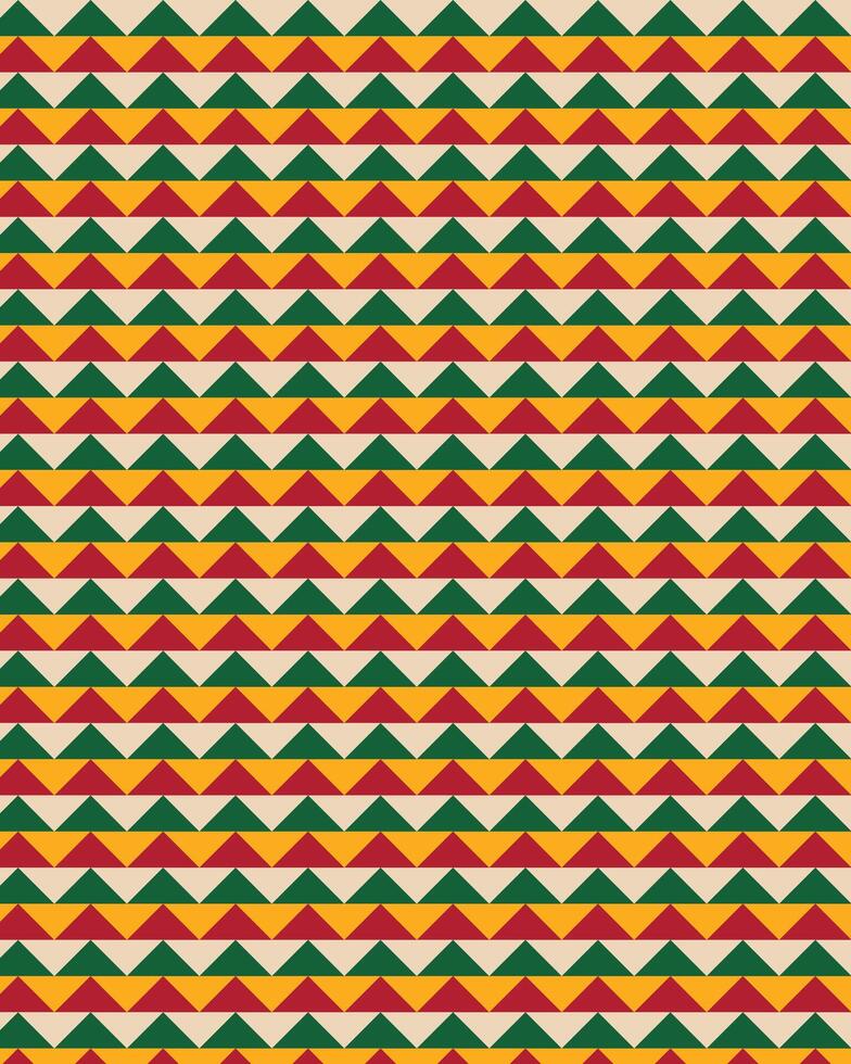 Christmas theme triangle pattern vector