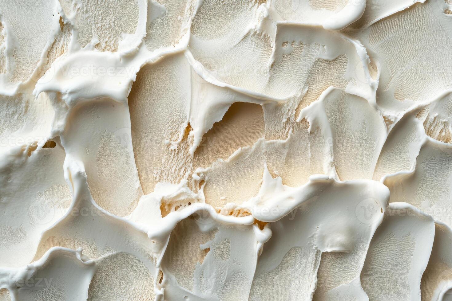 Creamy swirls of vanilla ice cream texture background photo