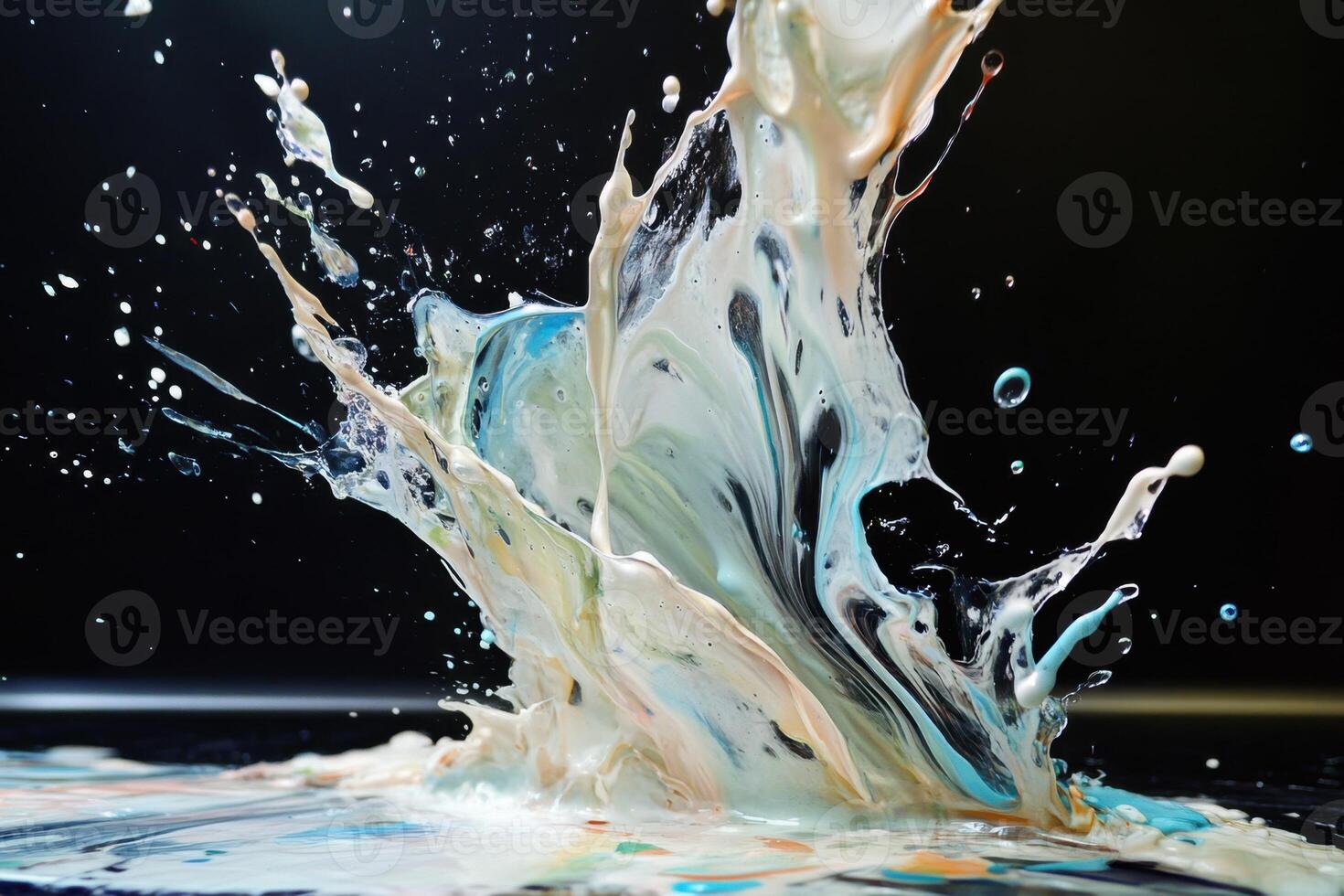 Abstract Paint Splash Artistic Expression photo