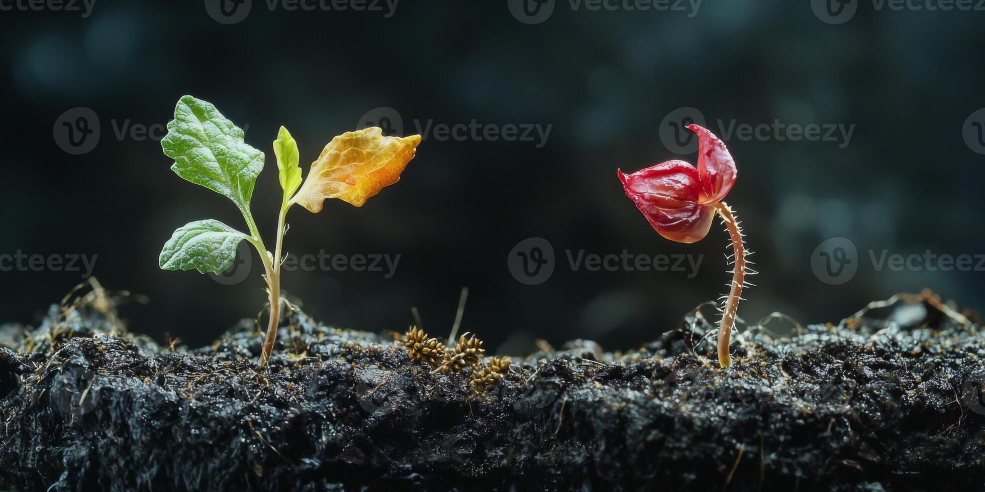 High Resolution Plant Growth Stages Seedling to Mature Plant photo