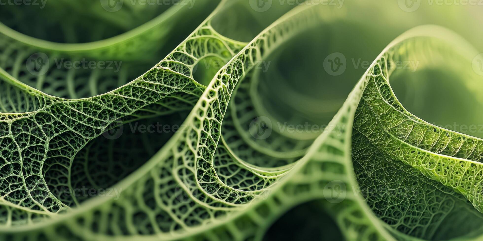 Abstract Green Leaf Macro Nature s Geometric Design High Resolution Detail photo