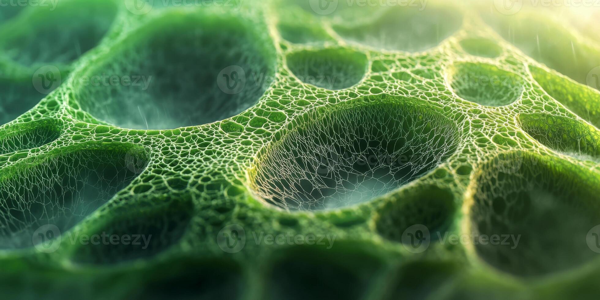 Microscopic Leaf Surface Stomata Water Vapor High Resolution Detail photo
