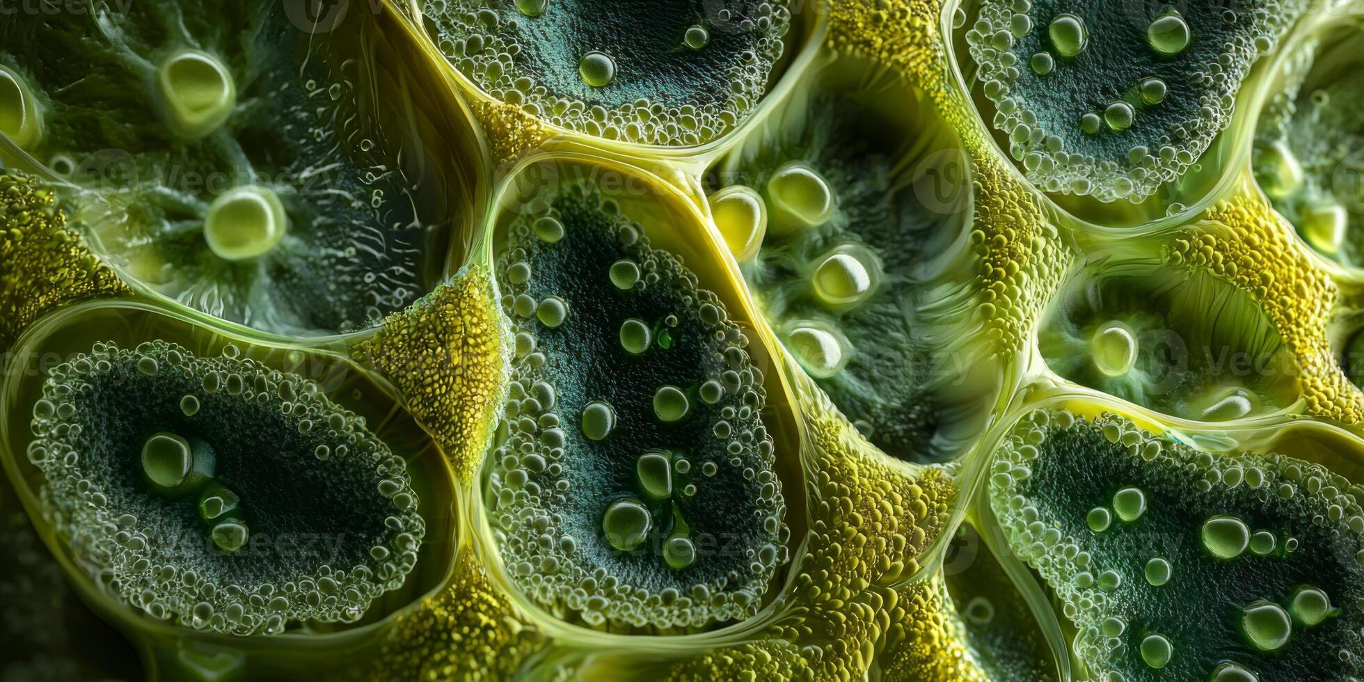 Microscopic Chloroplast Granum Thylakoid 8K Cell Structure photo