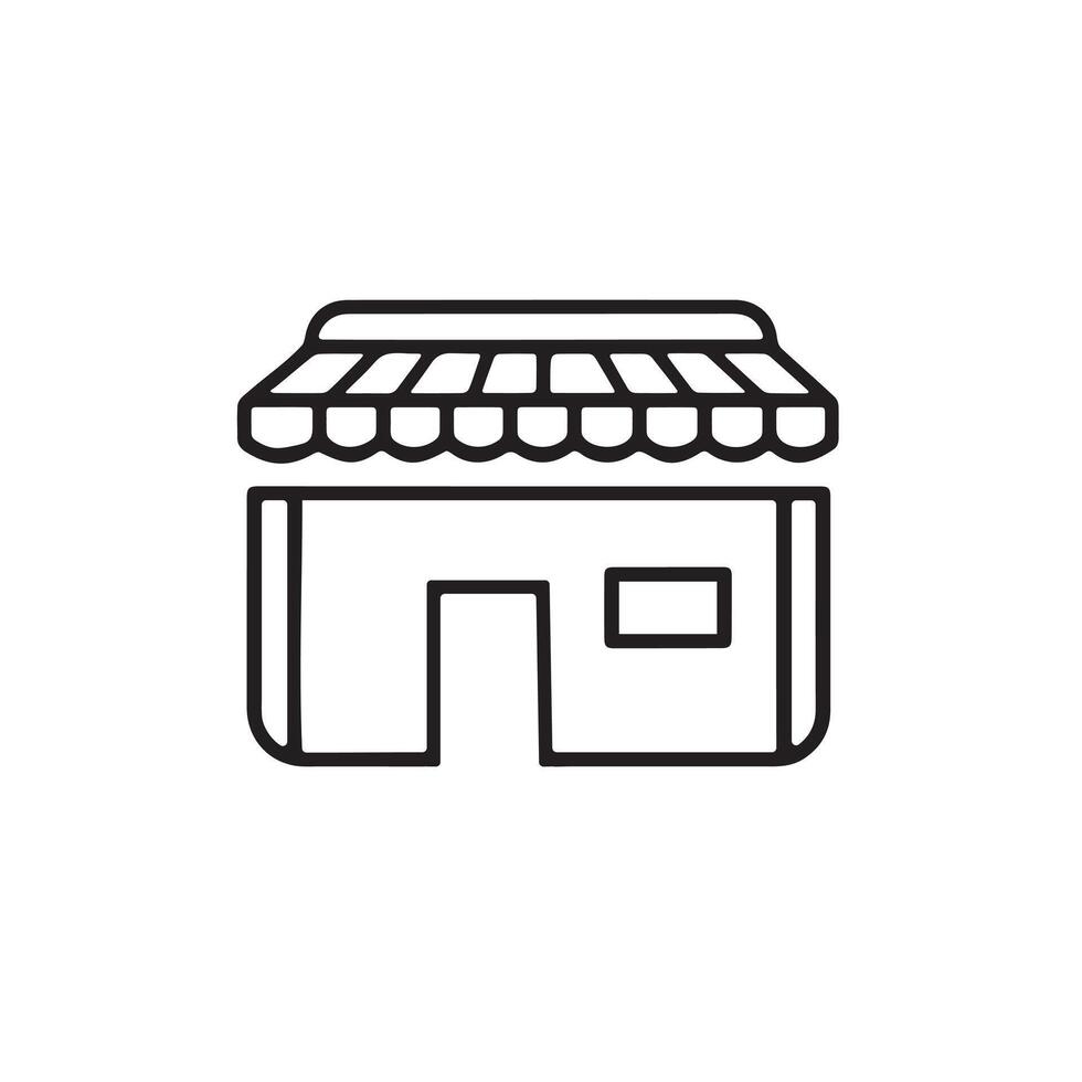 A simple home icon silhouette on white background vector