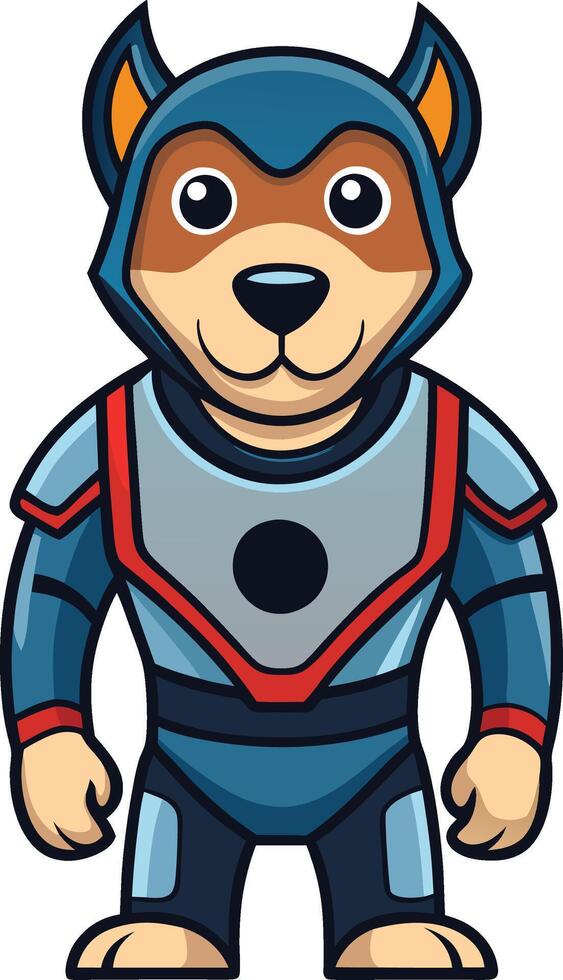 dog robot design vector
