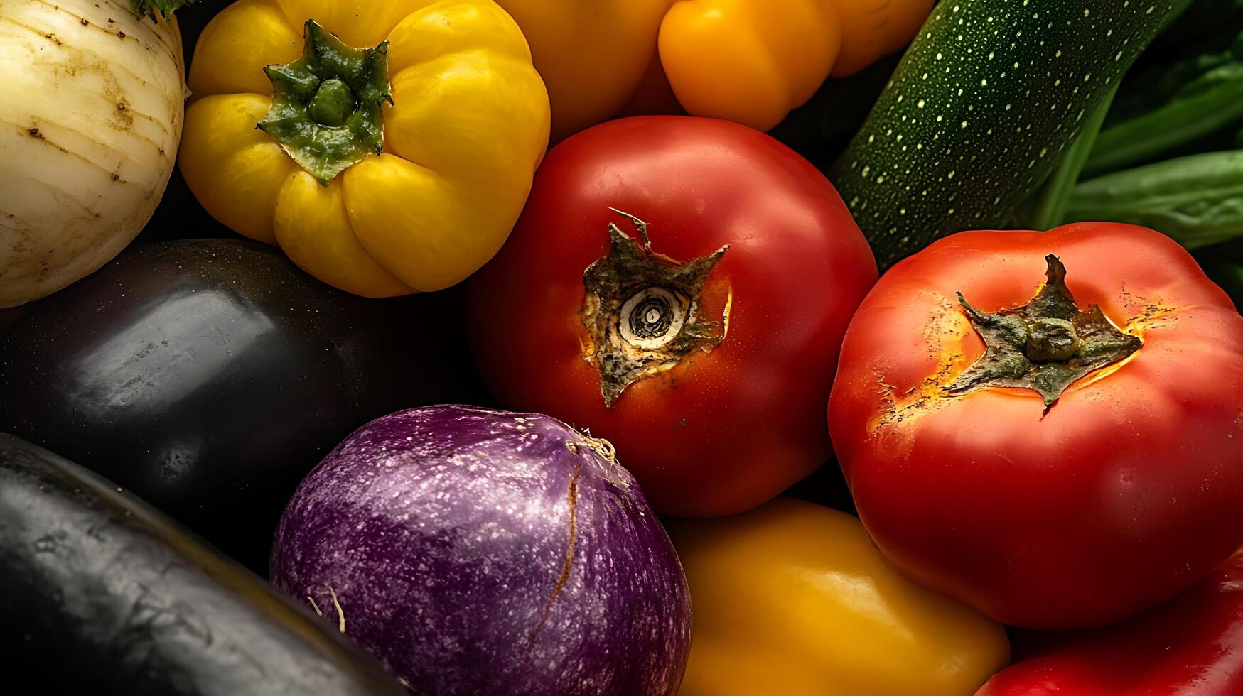 Bright Close-Up of Vegetables Captured in Stunning Studio Lighting photo
