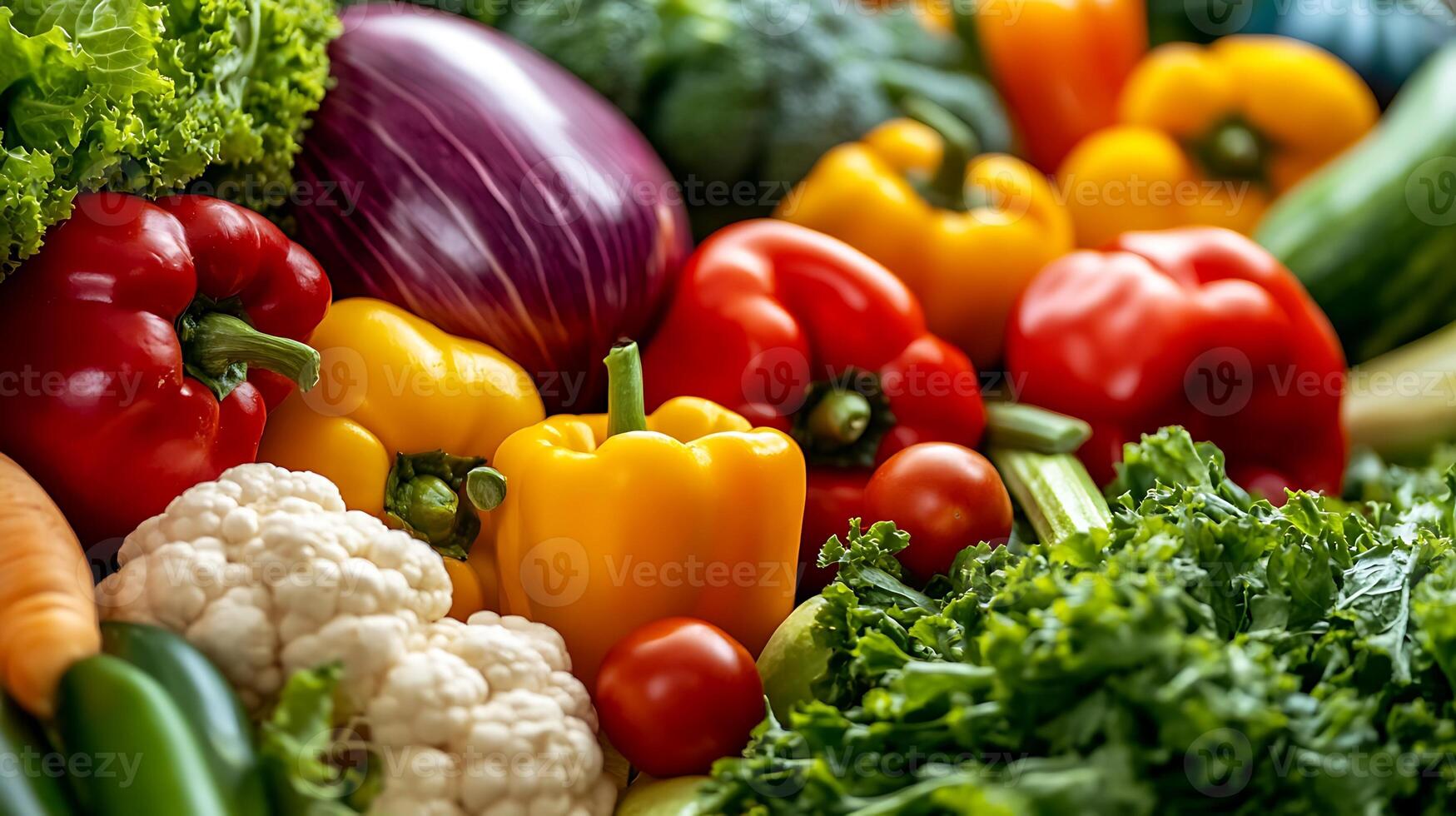 Perfectly Highlighted Studio-Captured Vegetables Close-Up in Radiant Colors photo