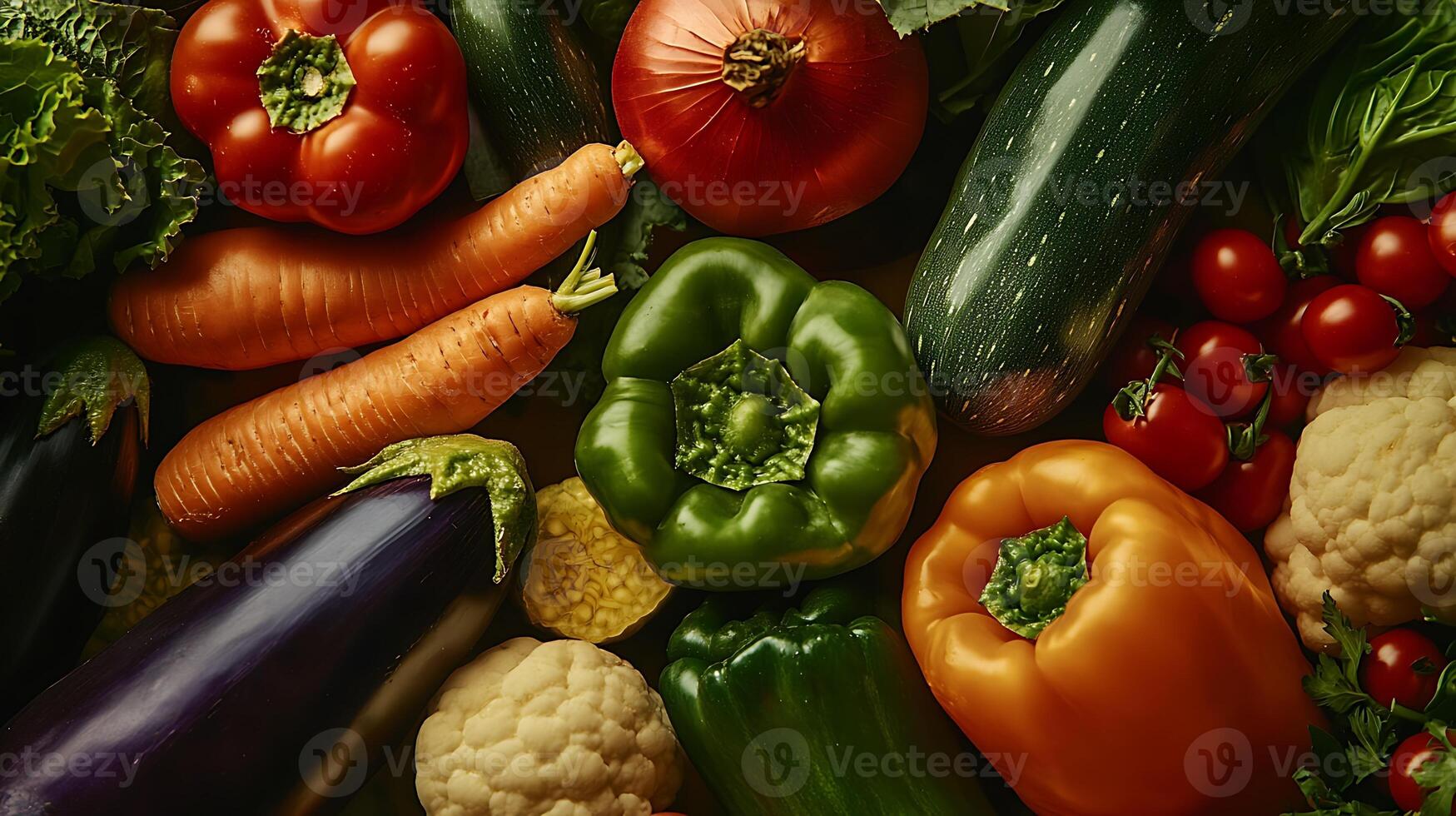 Close-Up Shot of Vegetables Showcased in Stunning Natural Light photo