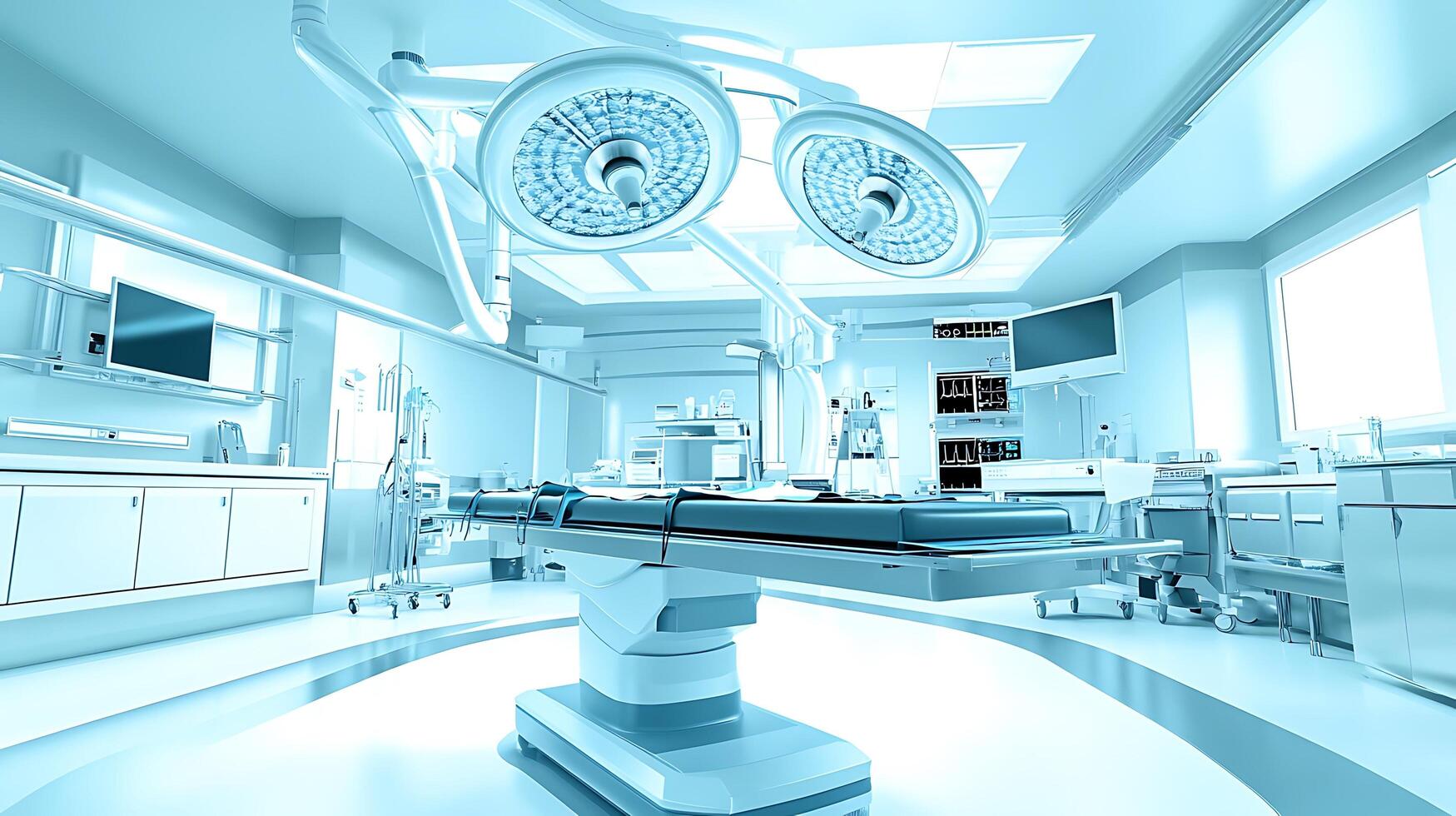 Advanced Healthcare Technology in a High-Tech Operating Room Environment photo