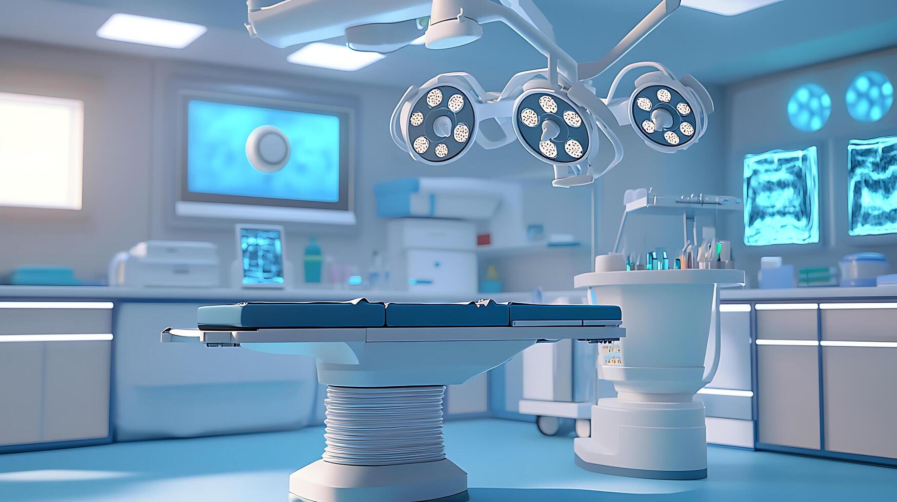 Innovative Medical Equipment in a High-Tech Operating Room Environment photo