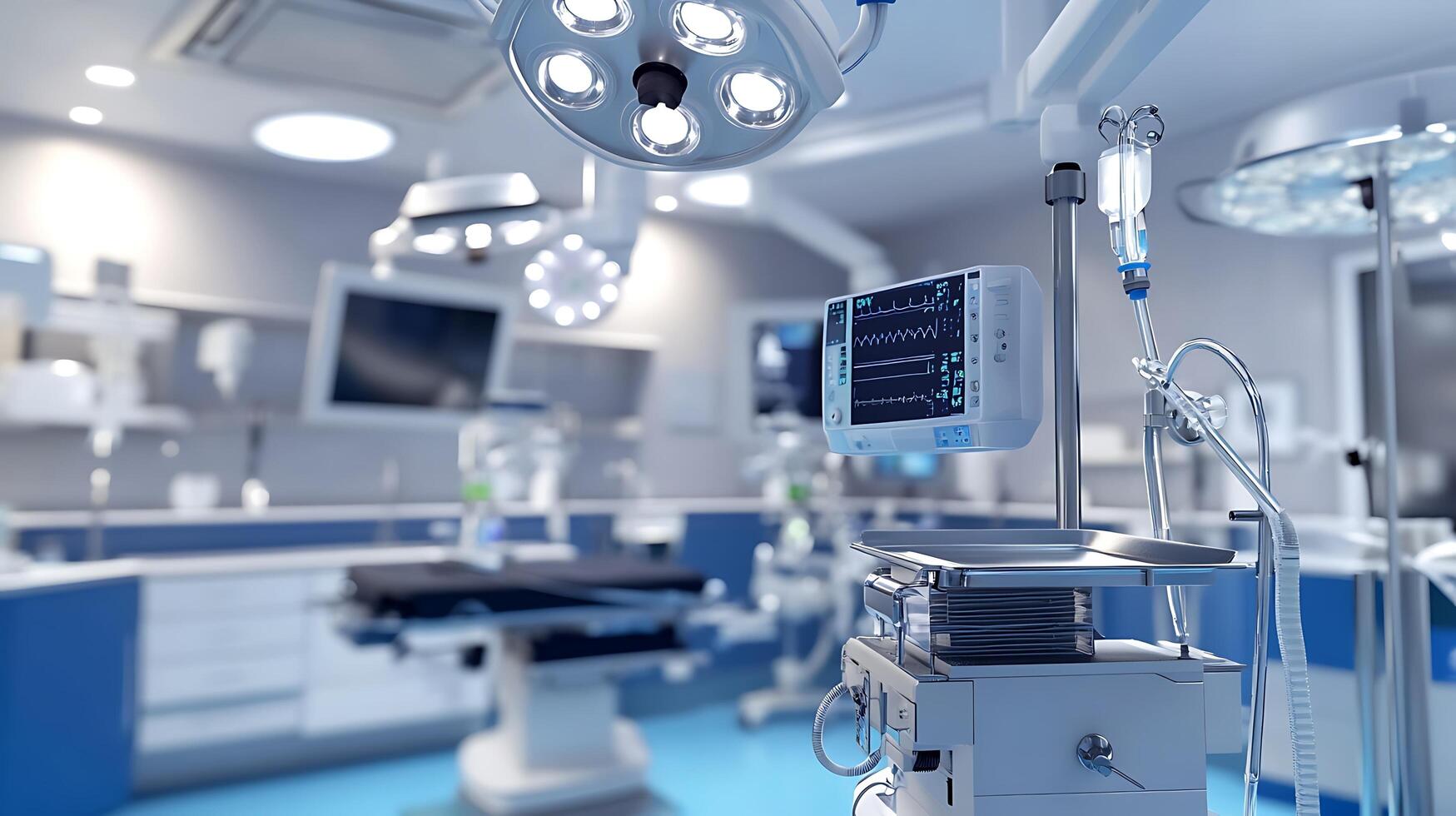 Advanced Operating Room Featuring Cutting-Edge Healthcare and Surgical Technology photo