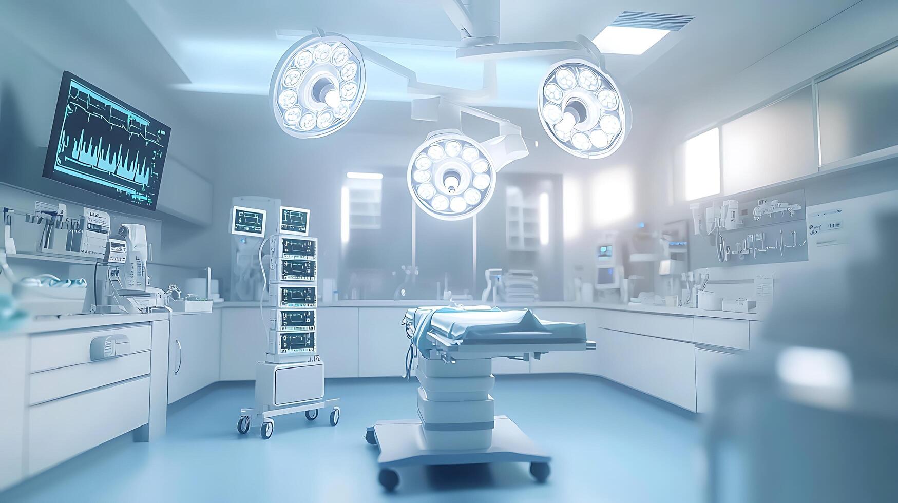 Innovative Medical Technology Showcased in a State-of-the-Art Operating Suite photo