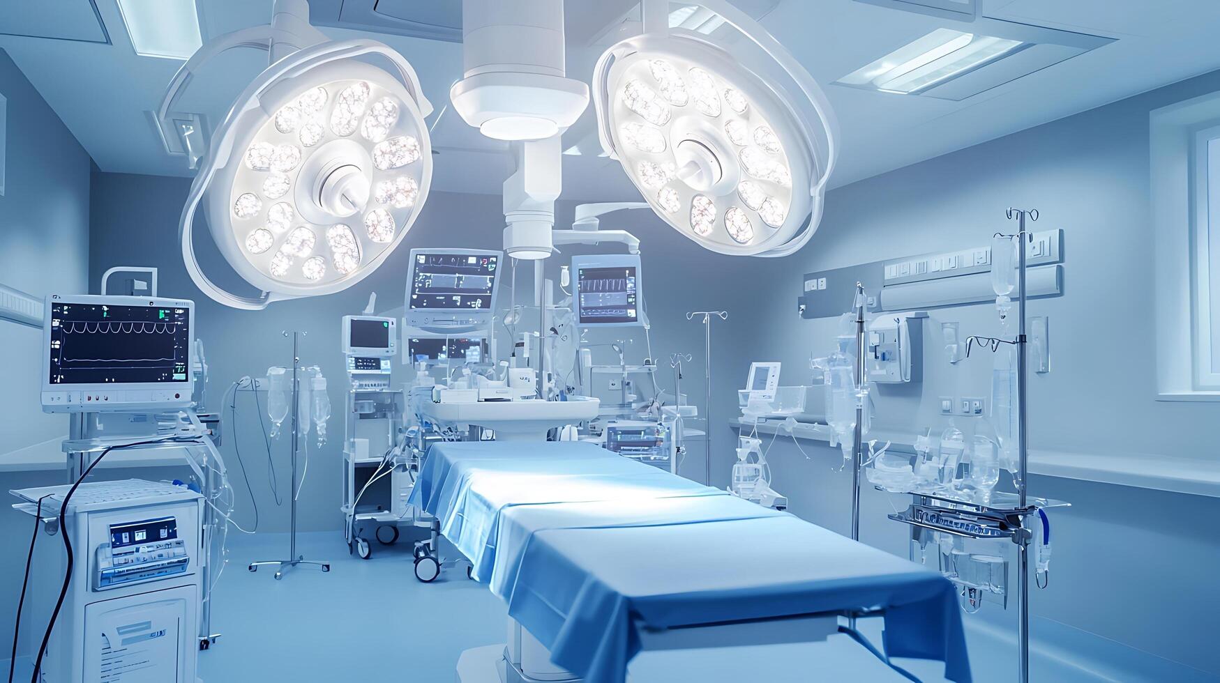 Modern Operating Suite for Advanced Healthcare Procedures and Technological Innovation photo