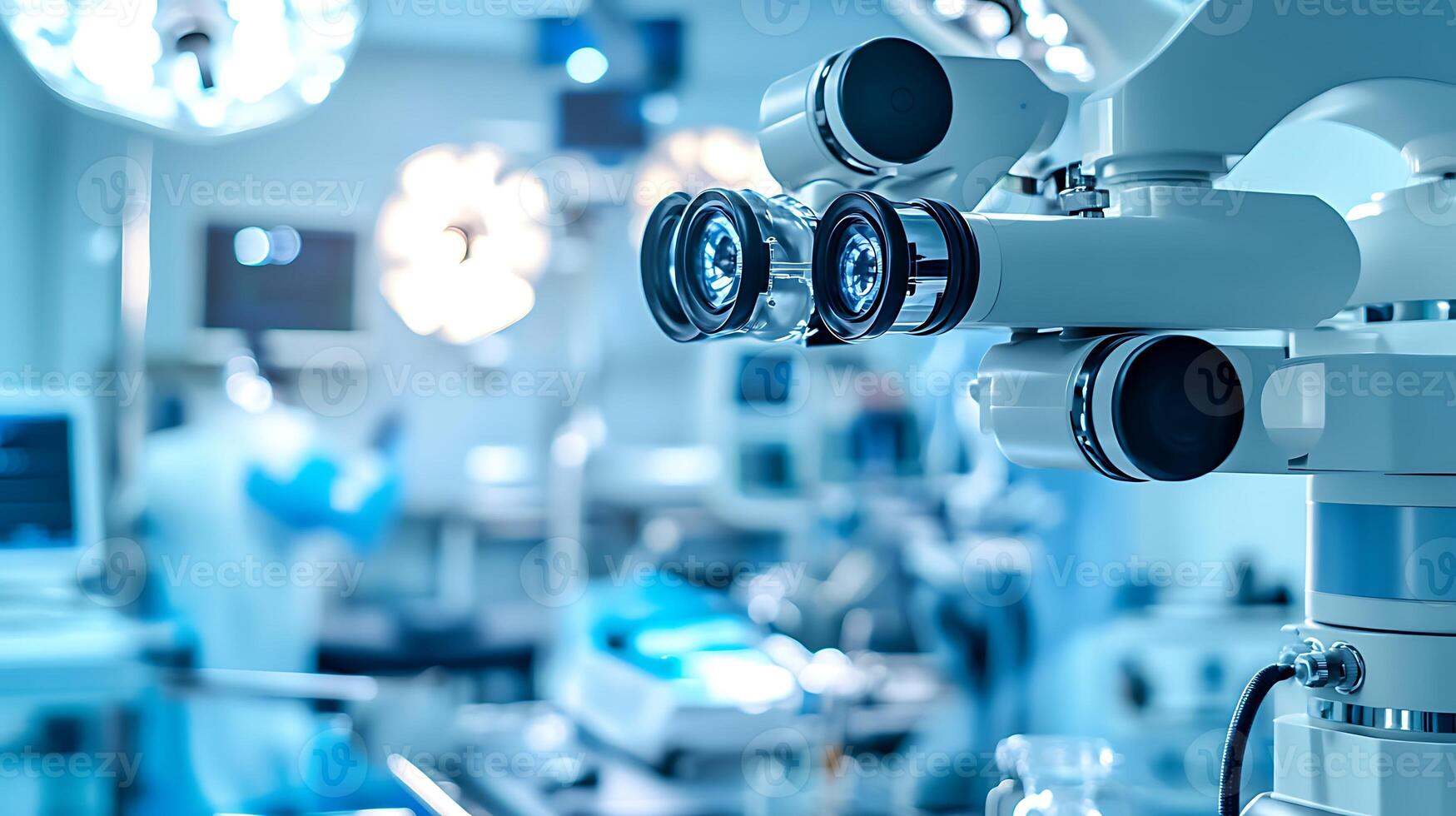 Modern Operating Suite Showcasing Advanced Equipment and Precision Medical Care photo