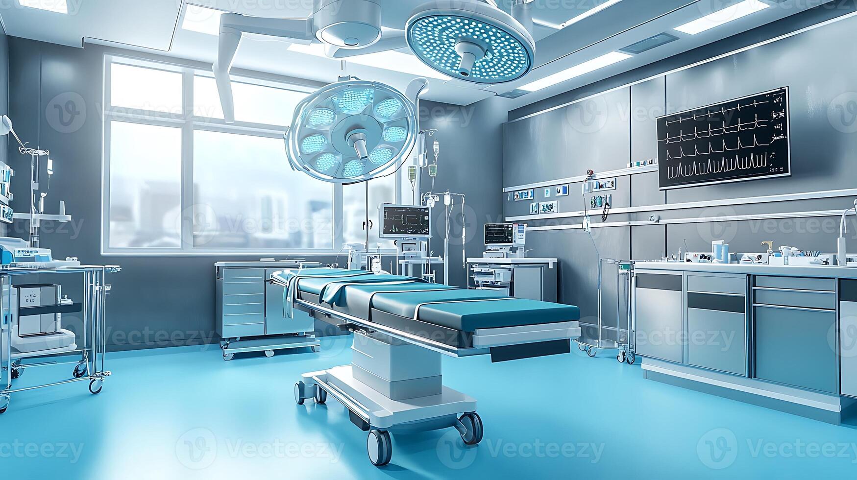 State-of-the-Art Medical Technology in a High-Tech Operating Suite photo