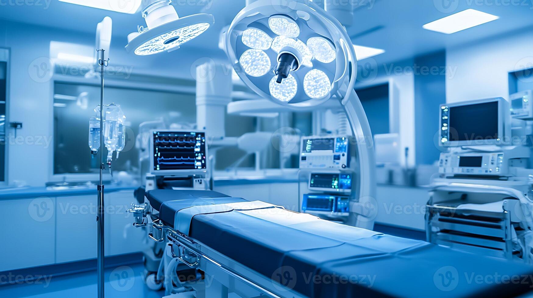 High-Tech Medical Equipment in a State-of-the-Art Operating Suite photo