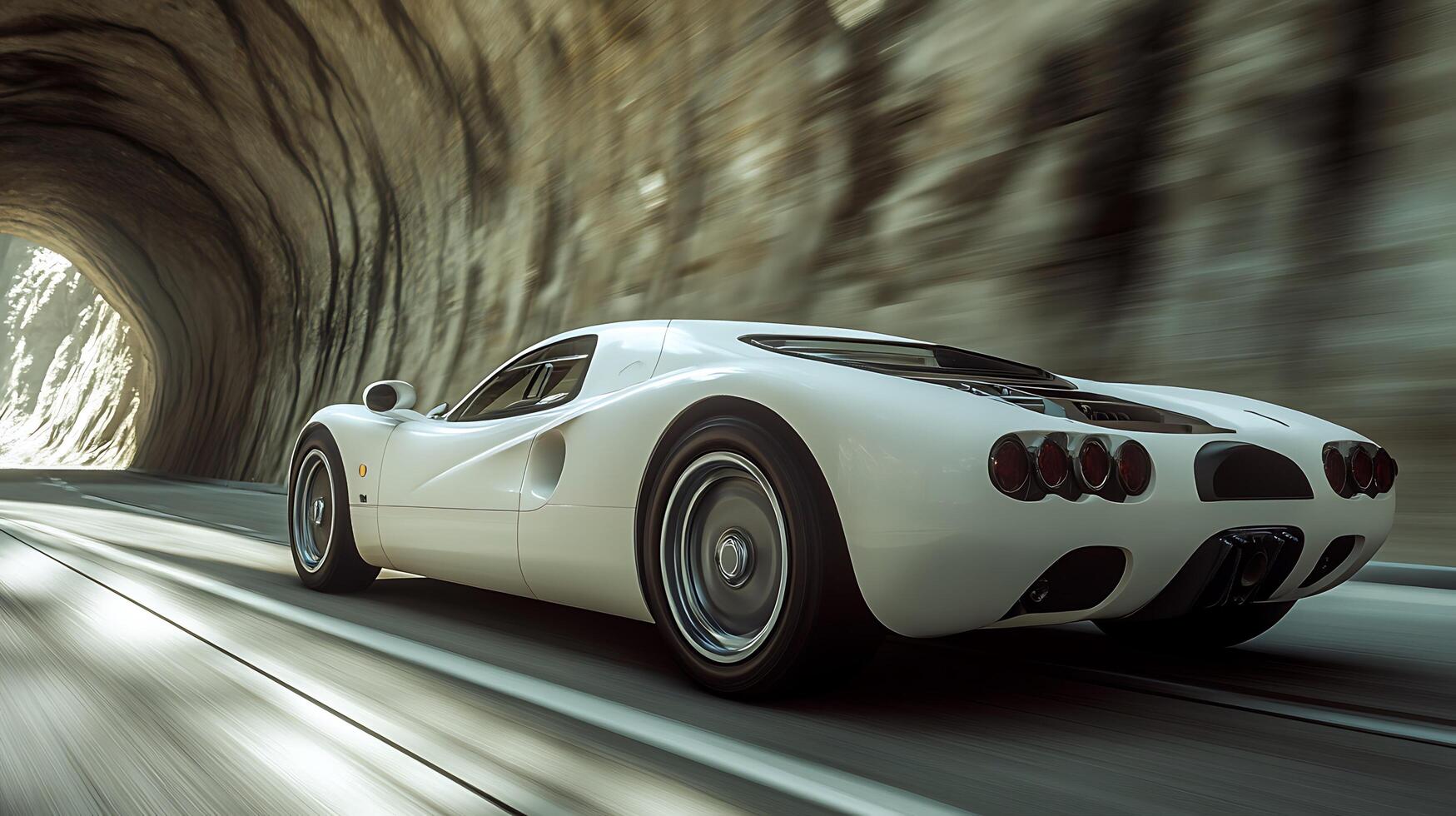 Sleek and Detailed Close-Up of a Modern Car Automotive Design photo