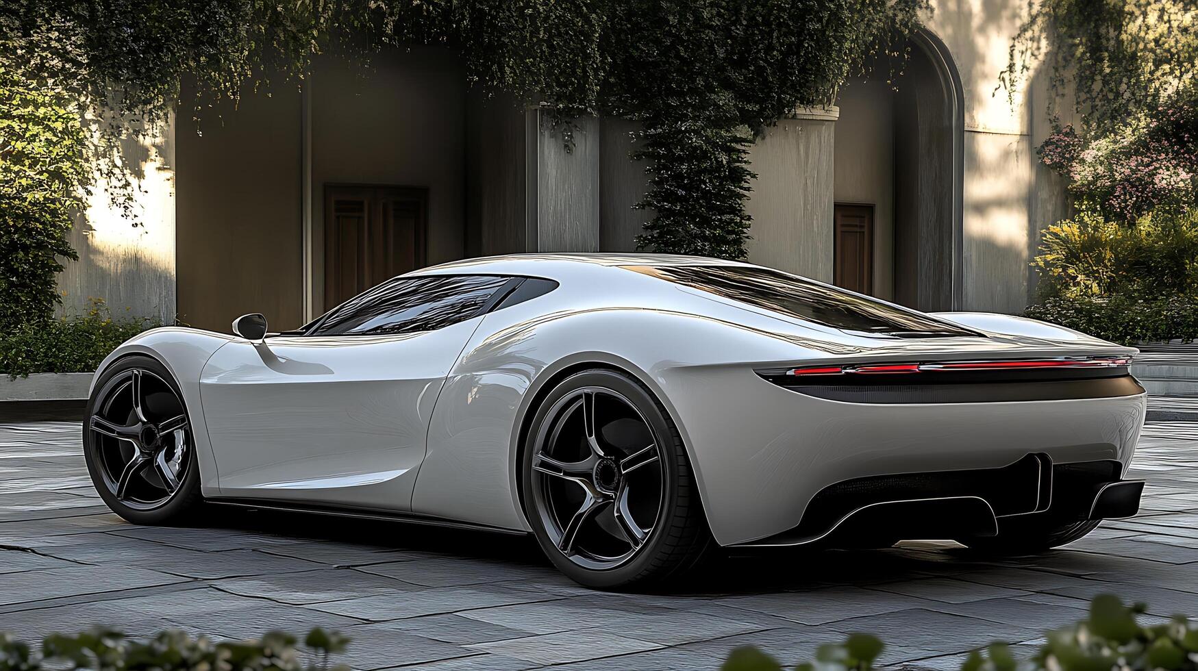 Close-Up of a Modern Car Showcasing Innovation and Elegance photo