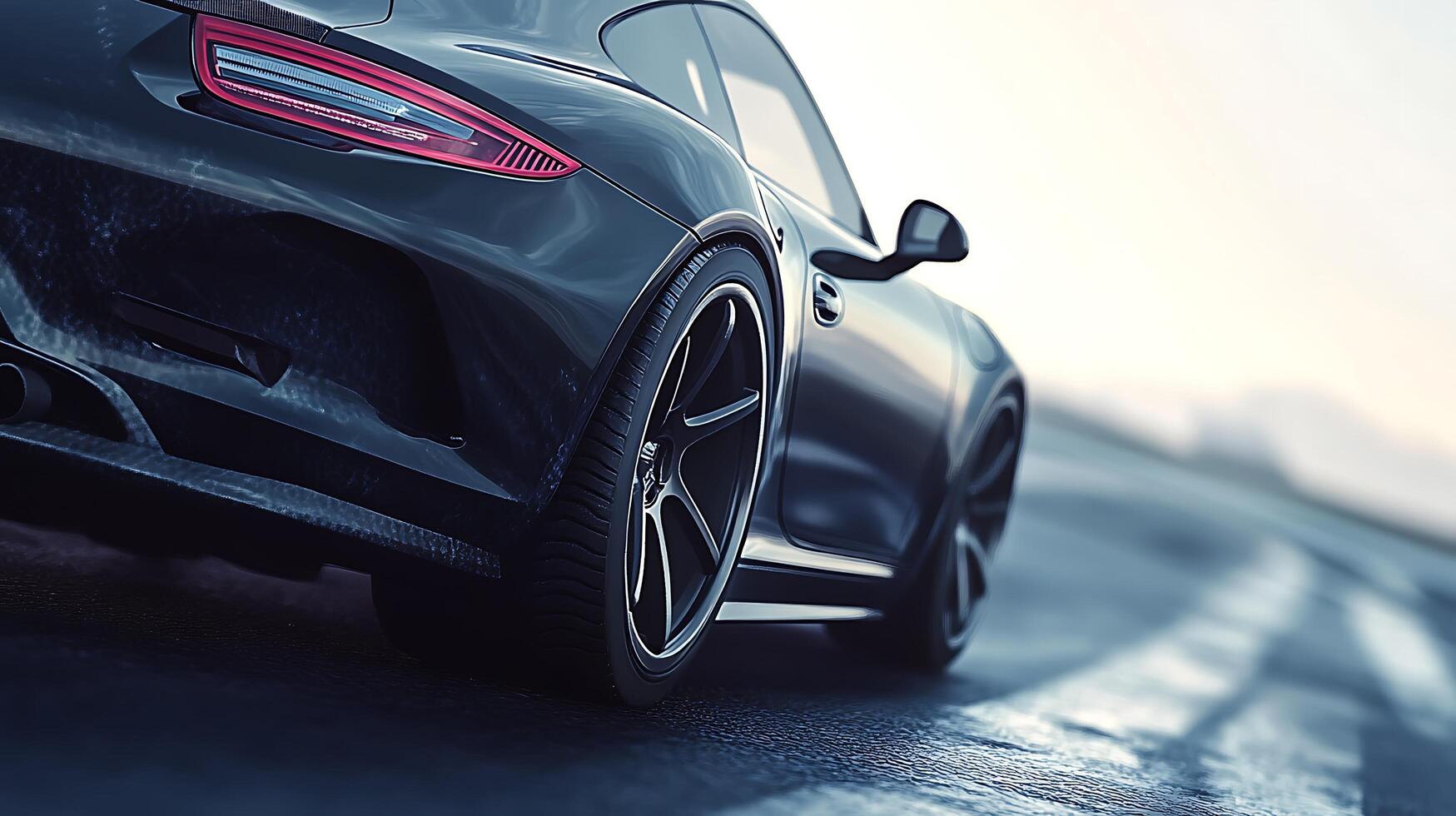 Close-Up Photography Capturing the Sleek Design of a Modern Car photo