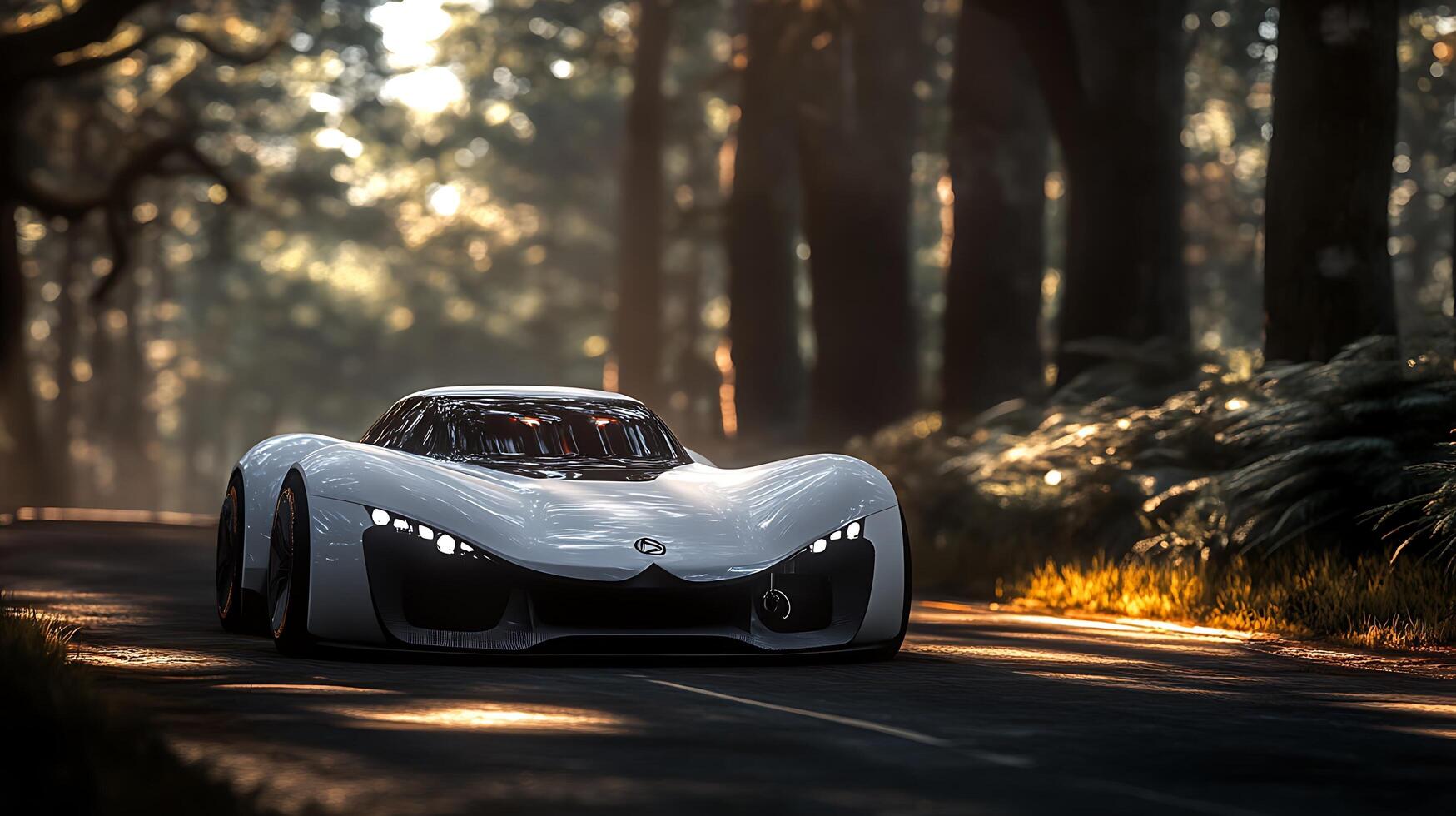 Highlighting Every Intricate Detail of a Modern Car in Close-Up photo