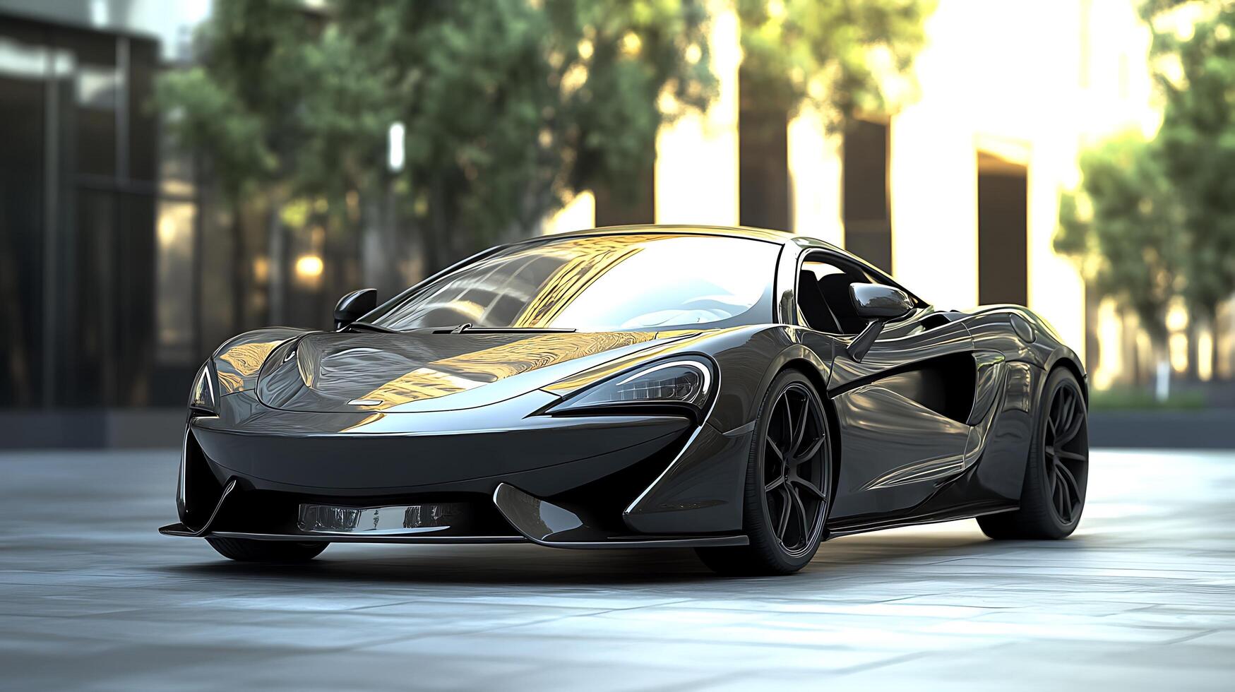 Sleek Modern Car Design Captured in Stunning Close-Up Photography photo