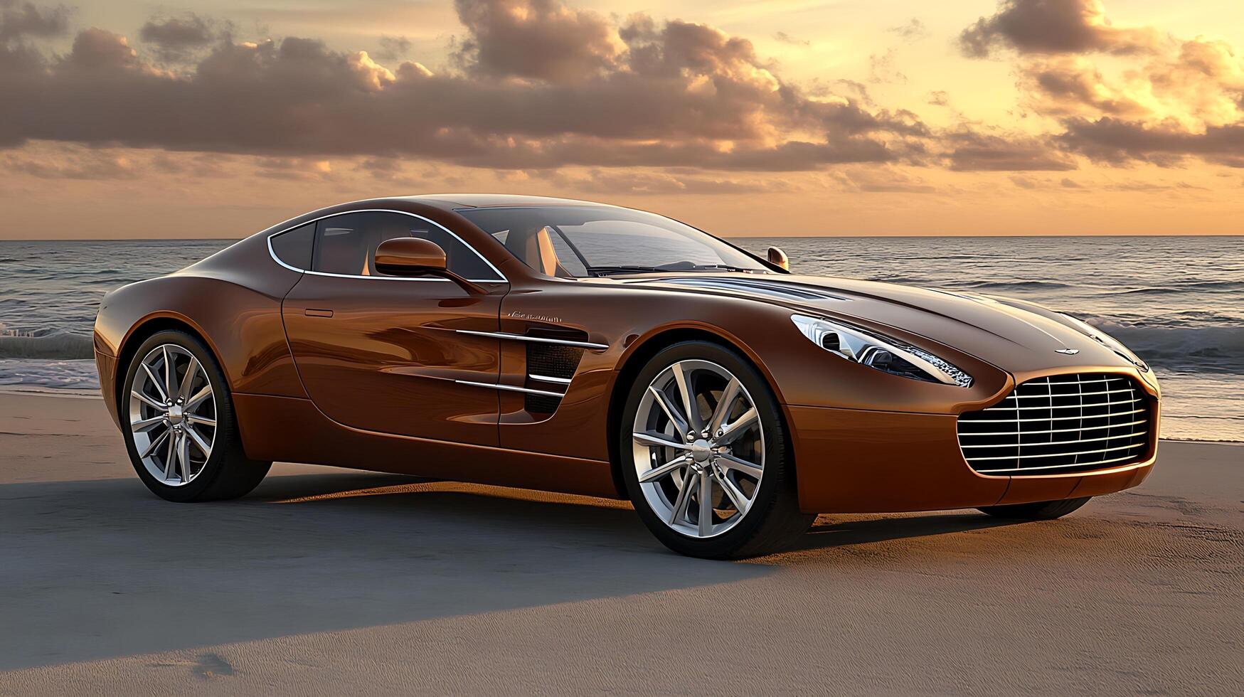 Sleek Modern Car Showcased in Stunning Close-Up Capturing Every Detail photo