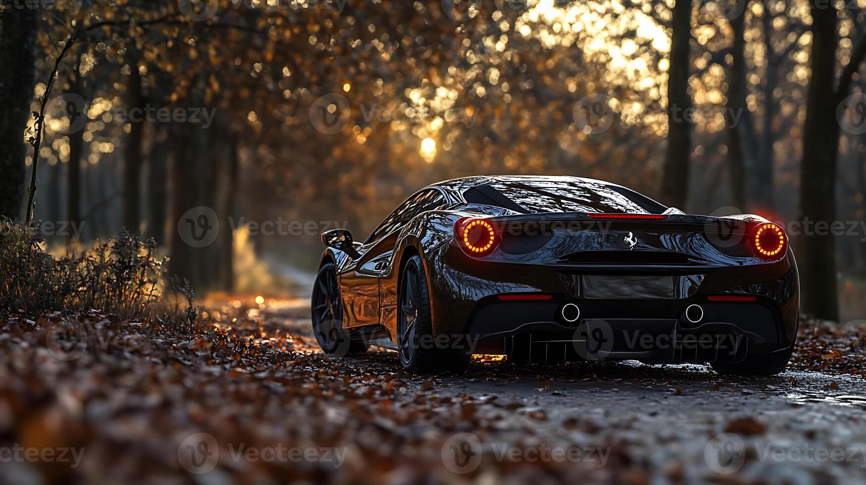 Perfect Close-Up of a Modern Car Showcasing Its Intricate Design photo