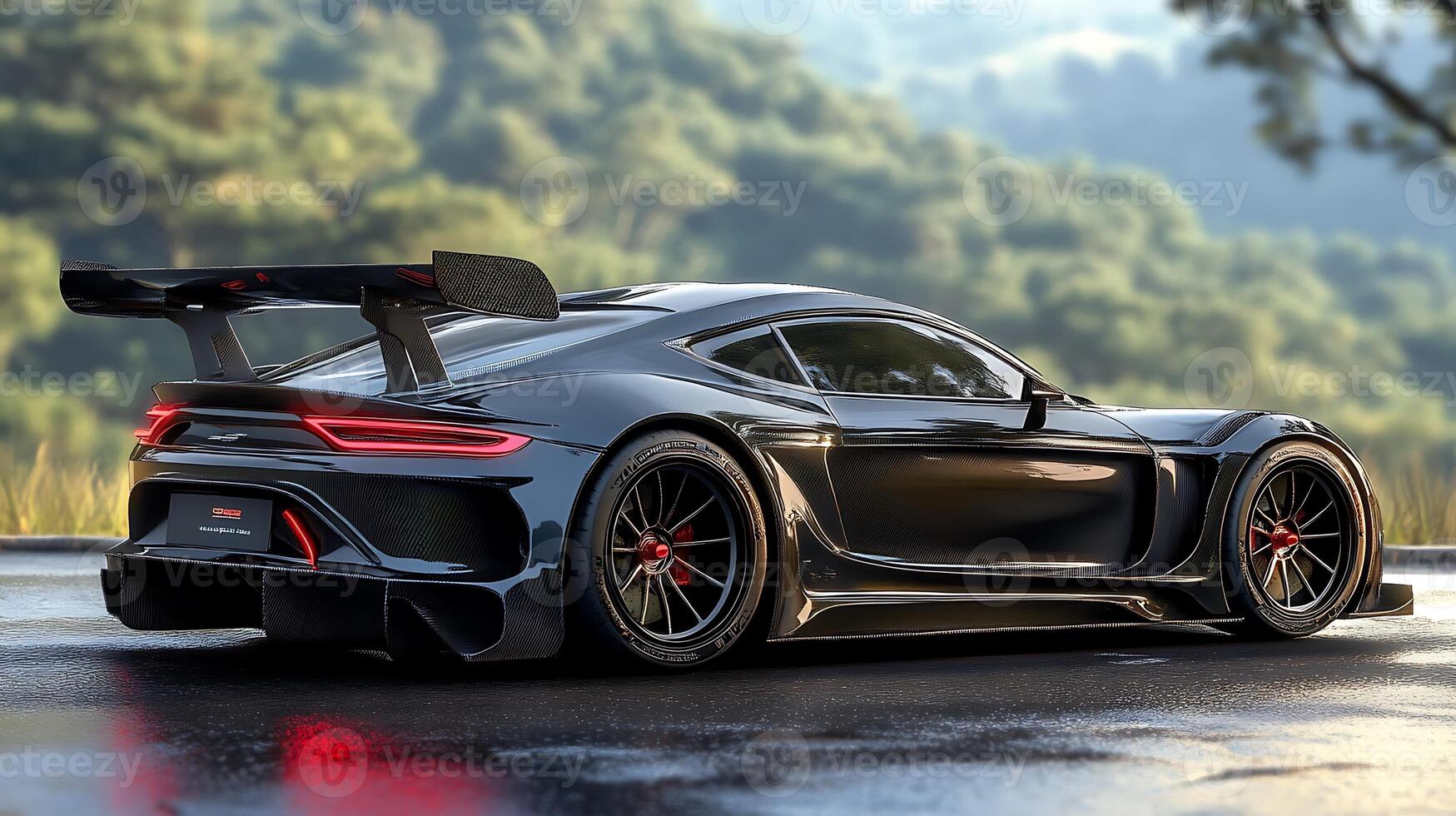 Highlighting Every Intricate Detail of a Modern Car in Close-Up photo