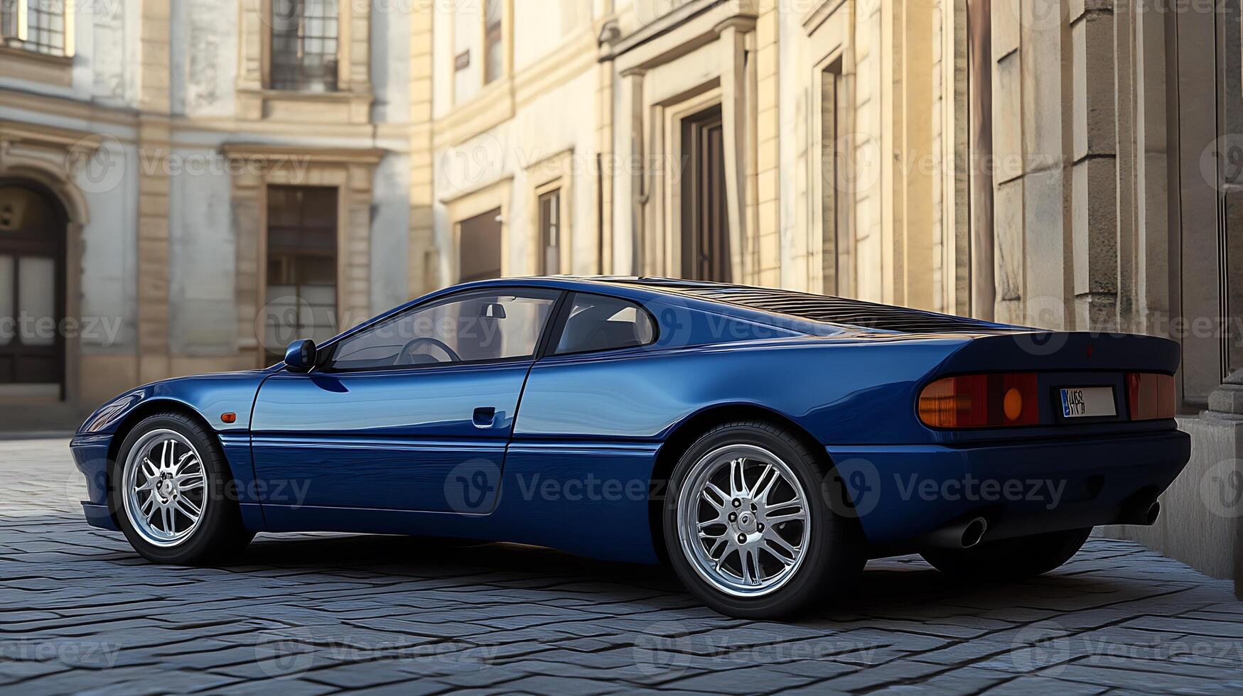Perfectly Capturing the Innovation and Precision of a Modern Car Close-Up photo