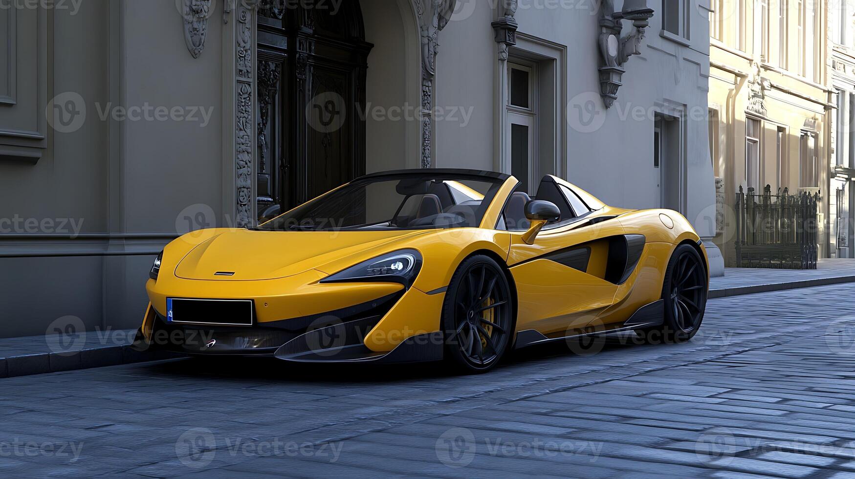 A Modern Car Highlighted in Close-Up with Exceptional Design Details photo