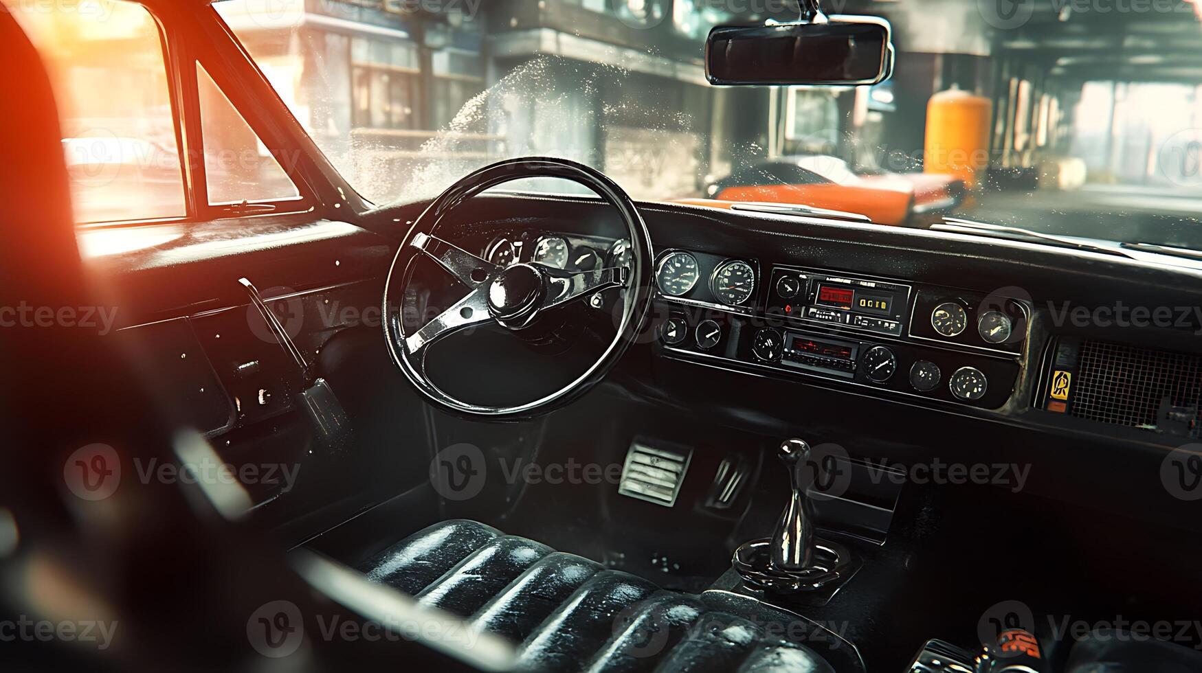 Showcasing the Sleek Precision of Modern Automotive Design in Close-Up photo
