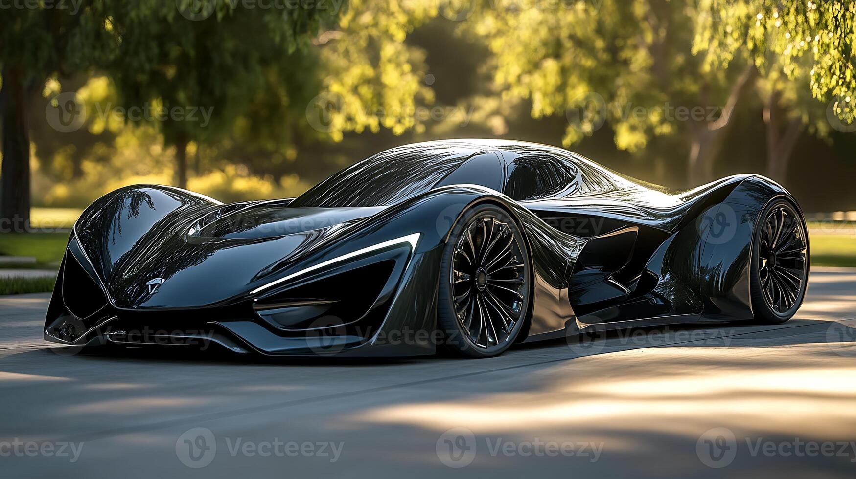 Highlighting Every Fine Detail of a Modern Car in Close-Up photo