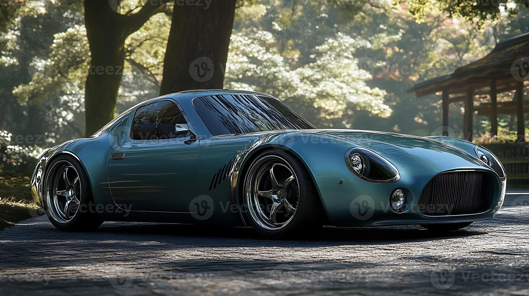 Showcasing the Beauty and Innovation of a Modern Car in Close-Up Photography photo