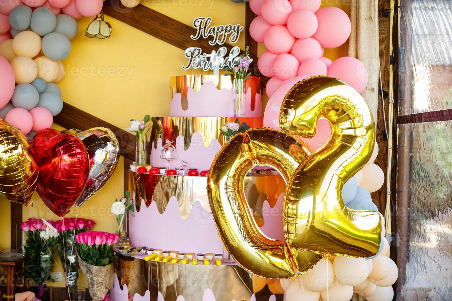 multi-colored balloons for a cheerful holiday photo