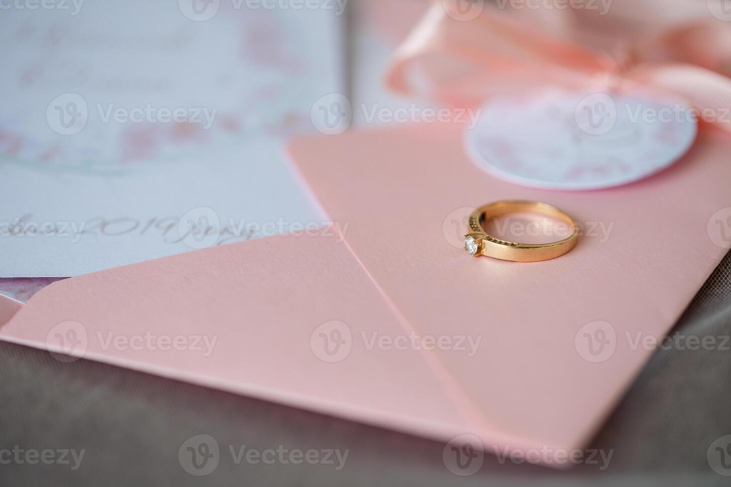 wedding accessories bride on the wedding day photo