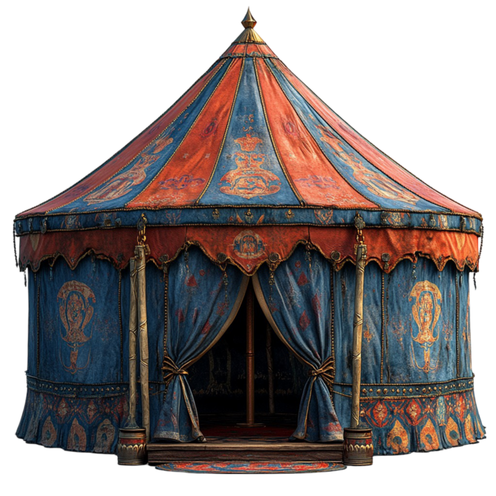 Vintage Circus Tent with Flags png