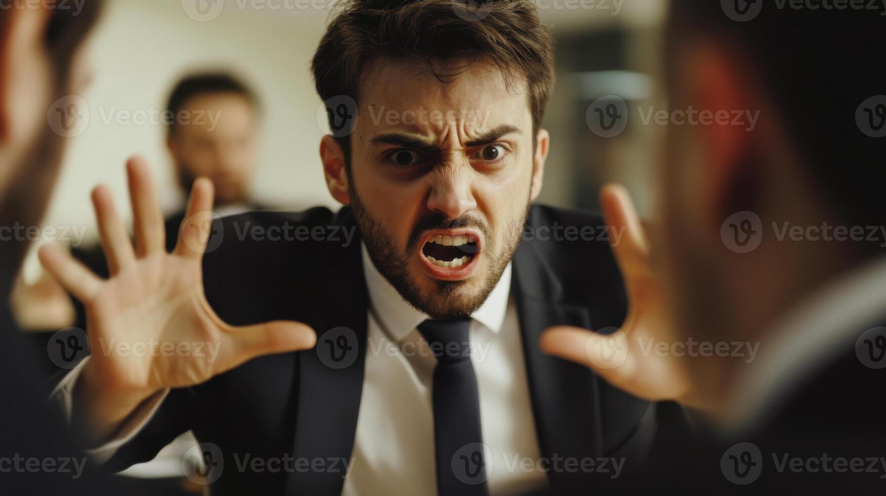 Manager Navigating Tensions During a High-Stakes Meeting in a Corporate Environment photo