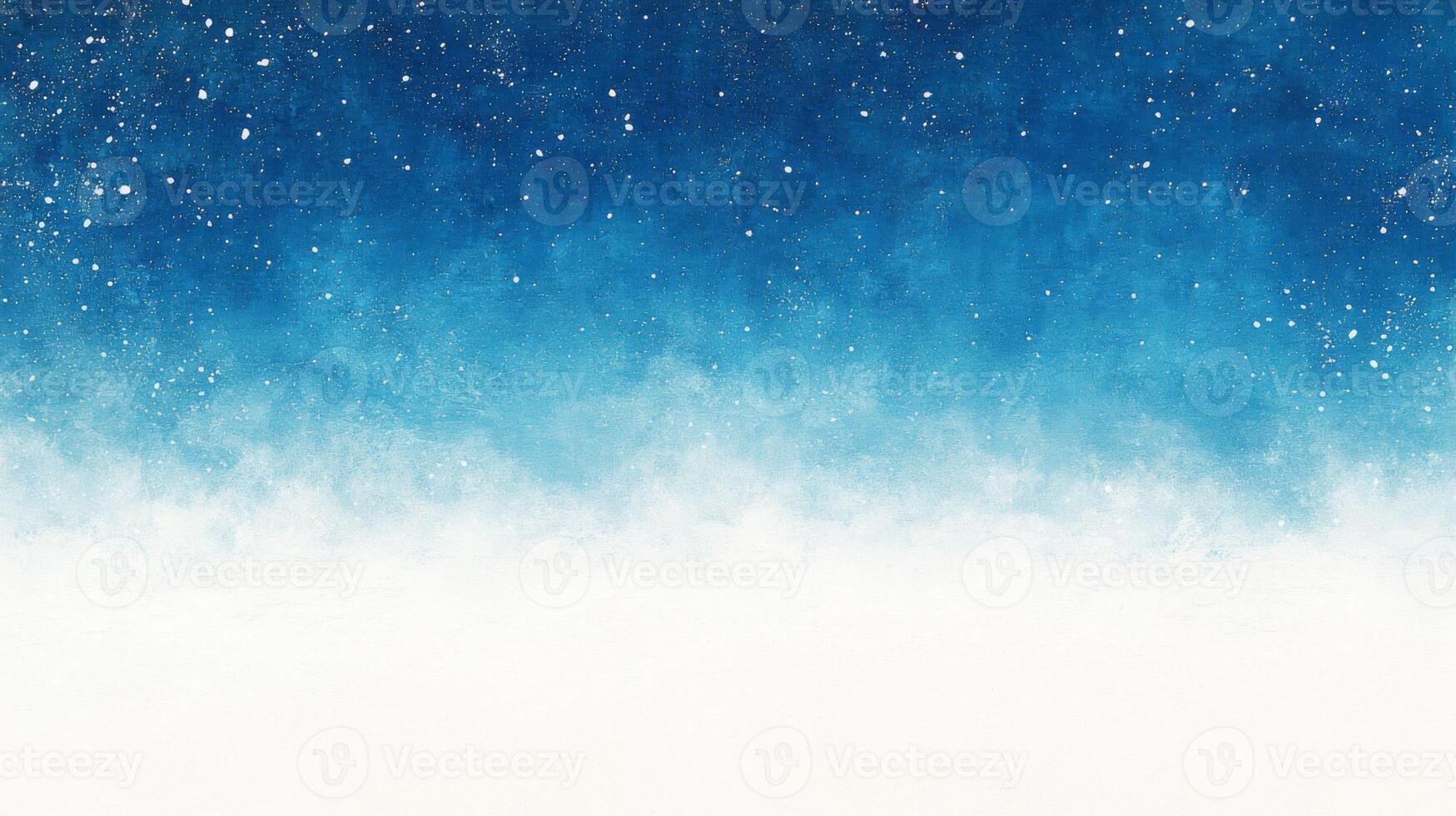 Abstract Blue and White Gradient with Scattered White Spots photo