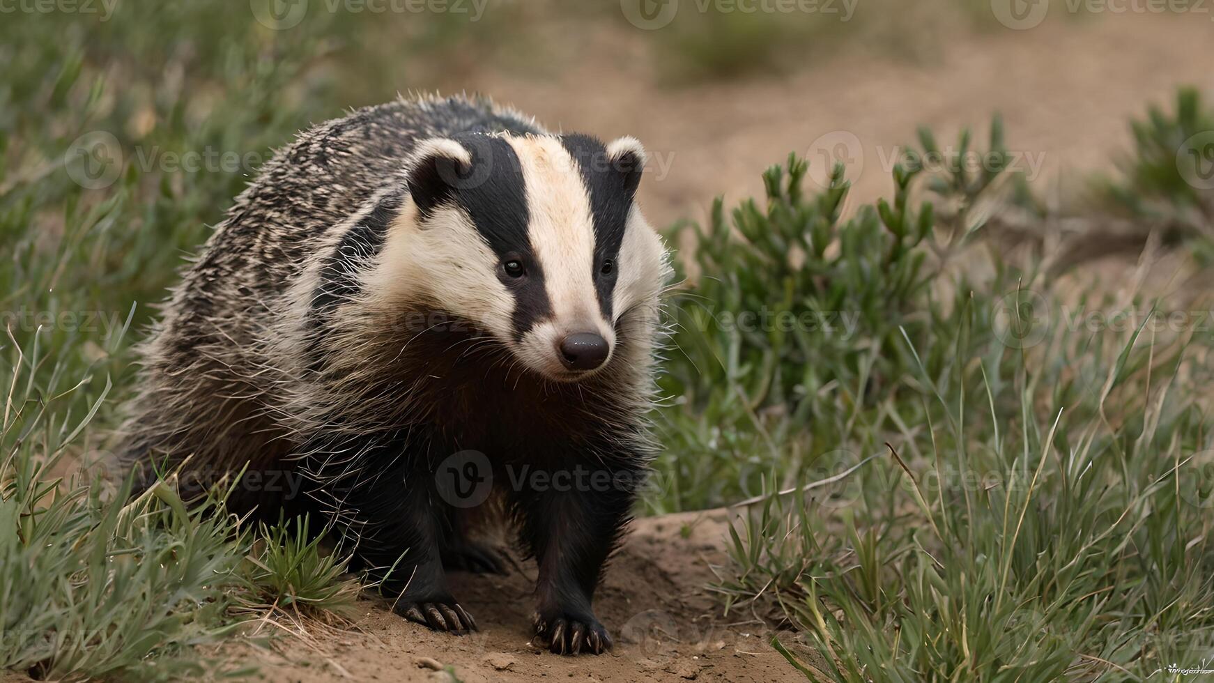 Majestic Badger in Custer State Park South Dakota photo