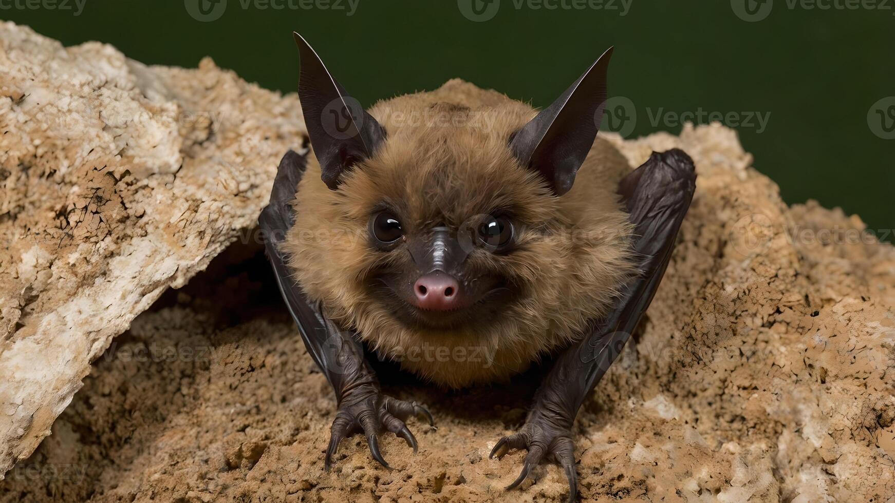 Adorable Bechstein's Bat in its Natural Habitat photo