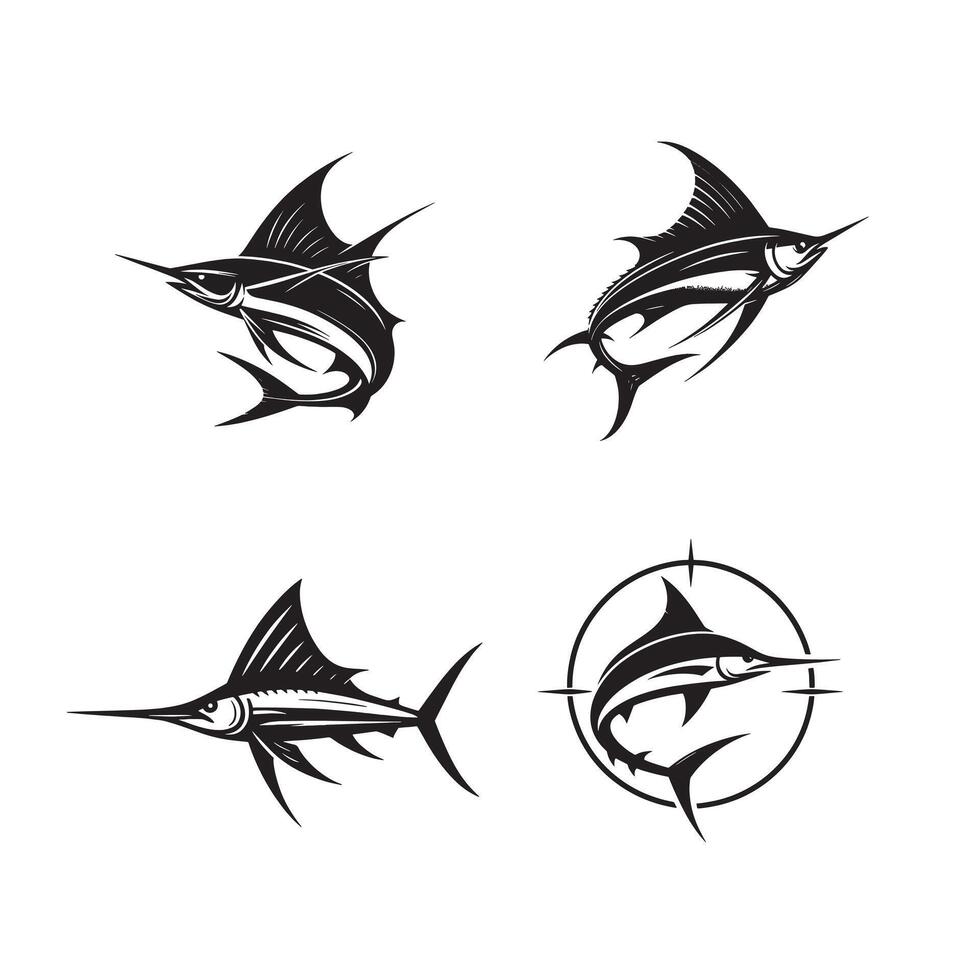 Swordfish King of the Currents vector