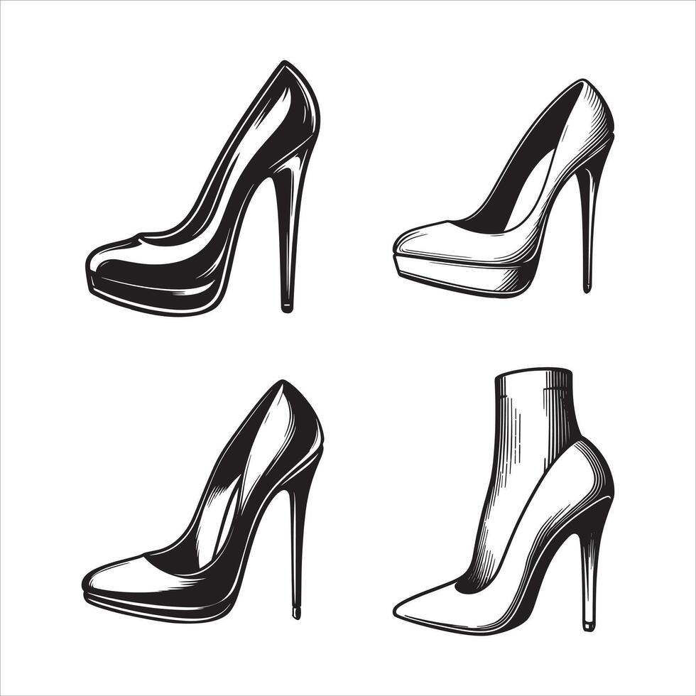 The Allure of the Heel vector