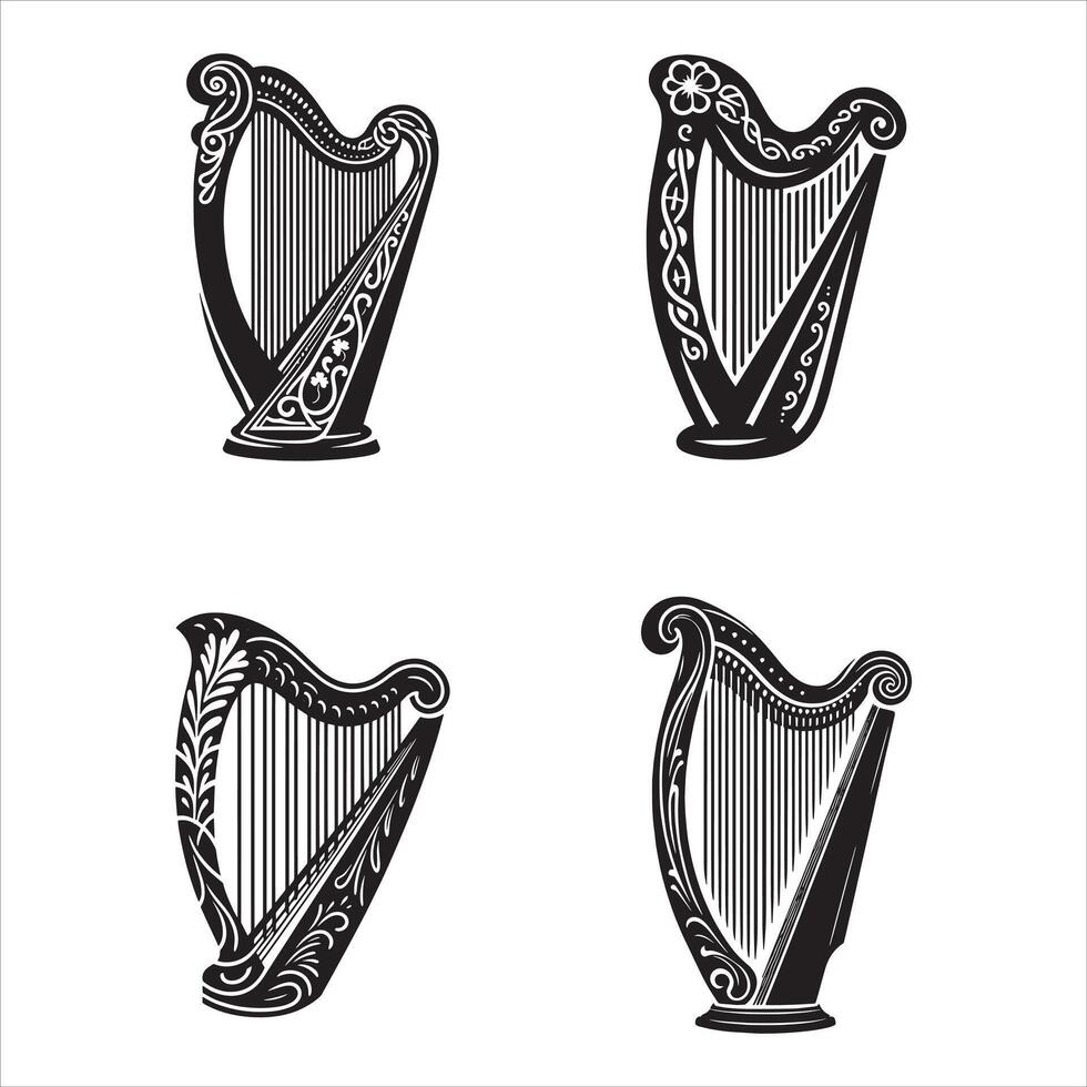 Tales of the Celtic Harp vector
