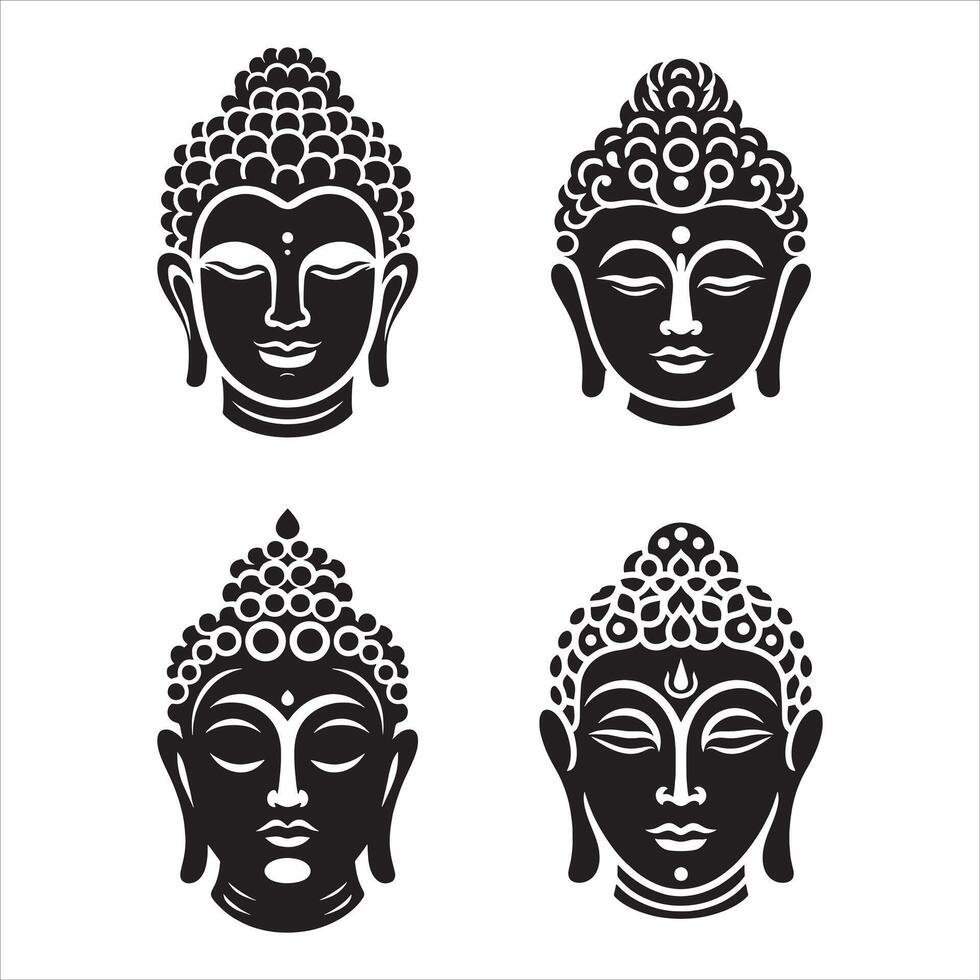 The Serene Silence of Buddha vector