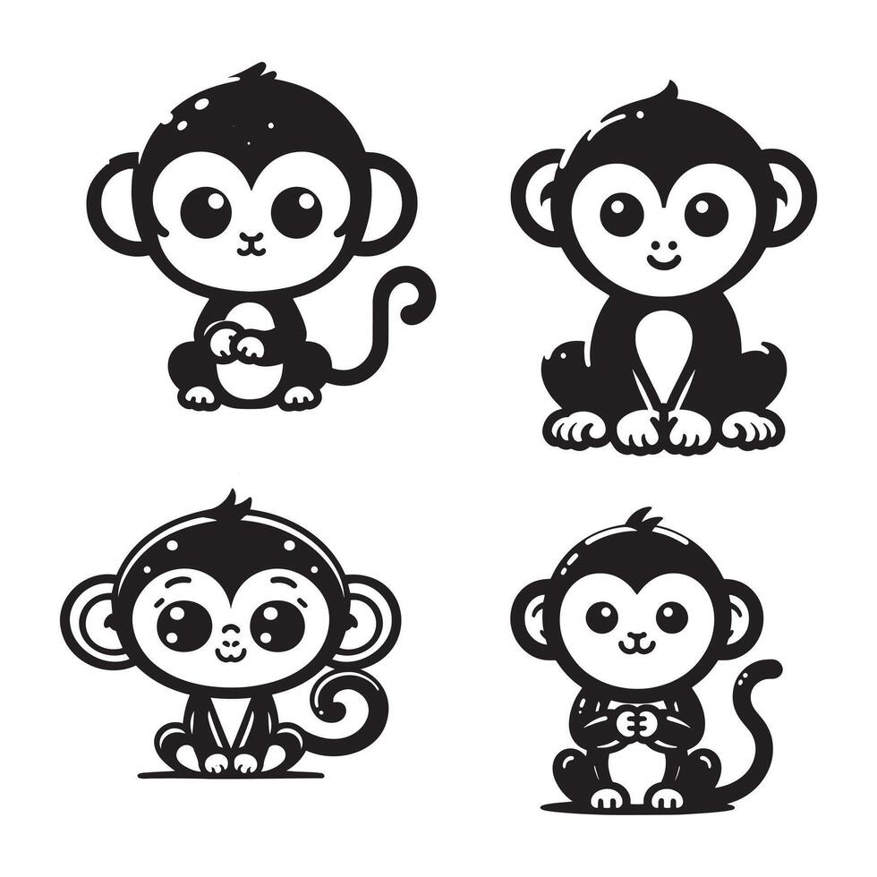 Banana Bandits Vintage Monkey Vibes vector