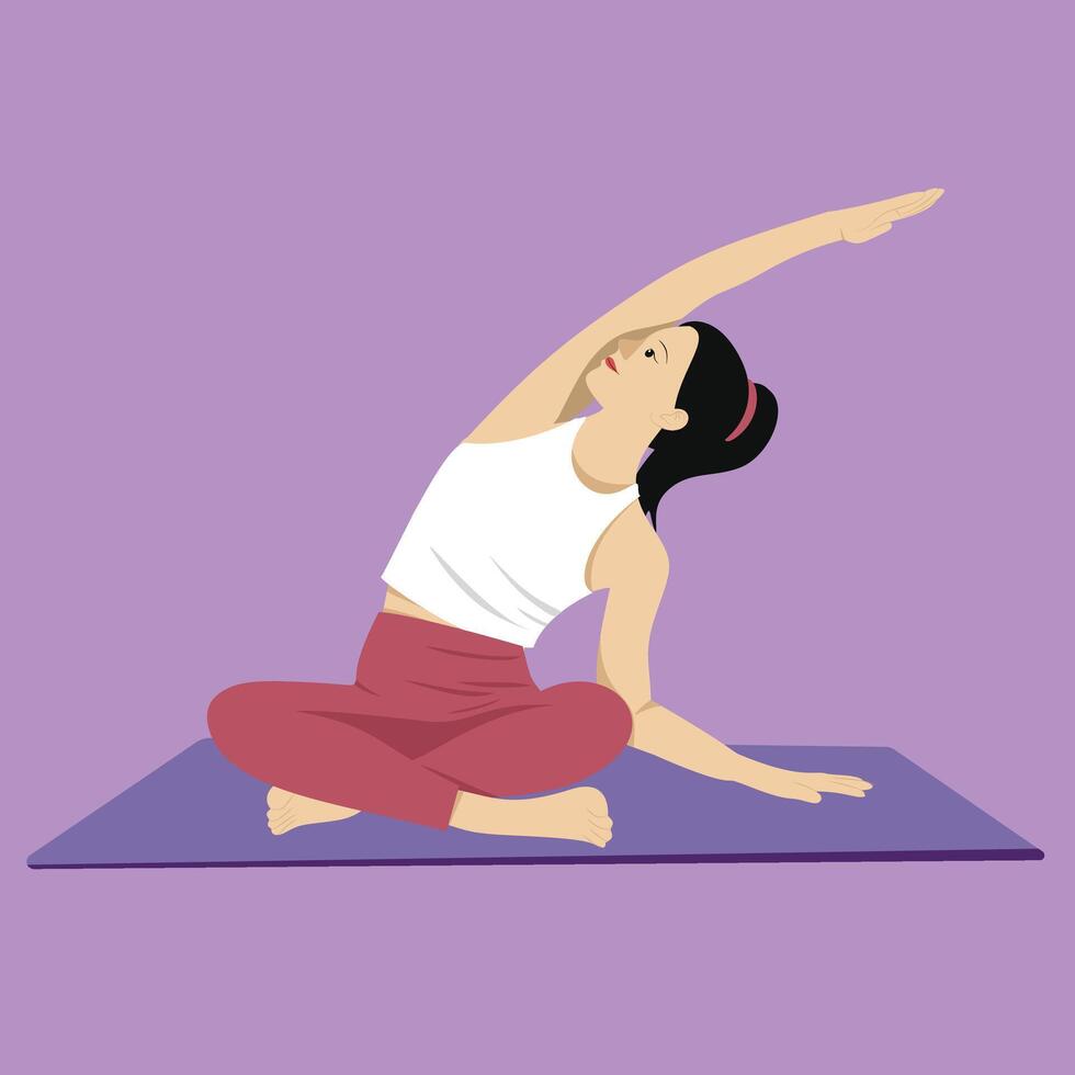 Yoga Pose Final Resting Pose Savasana vector