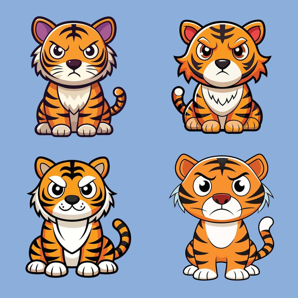 Stripe Chaos The Most Annoying Tiger vector
