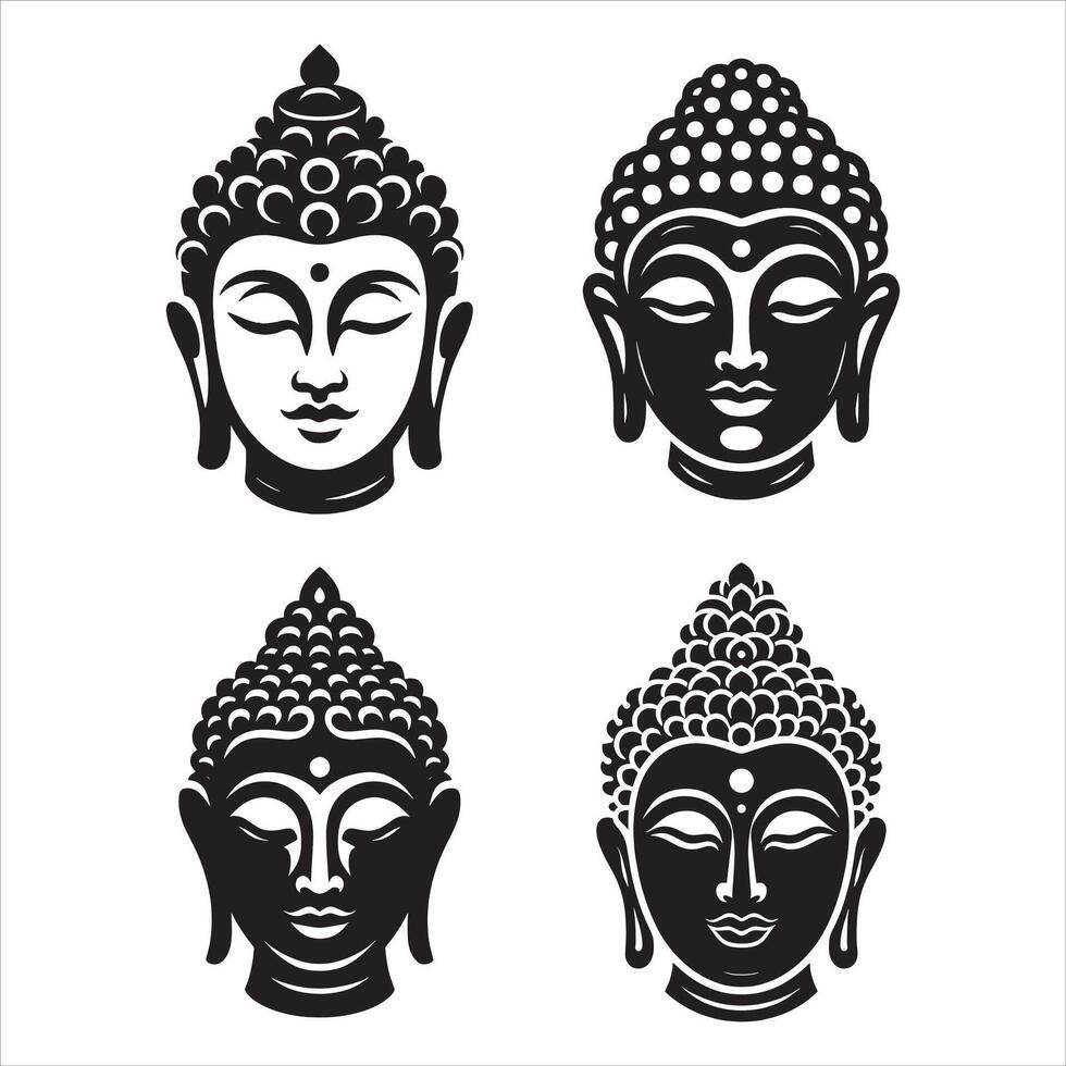 The Peaceful Aura of Buddha vector
