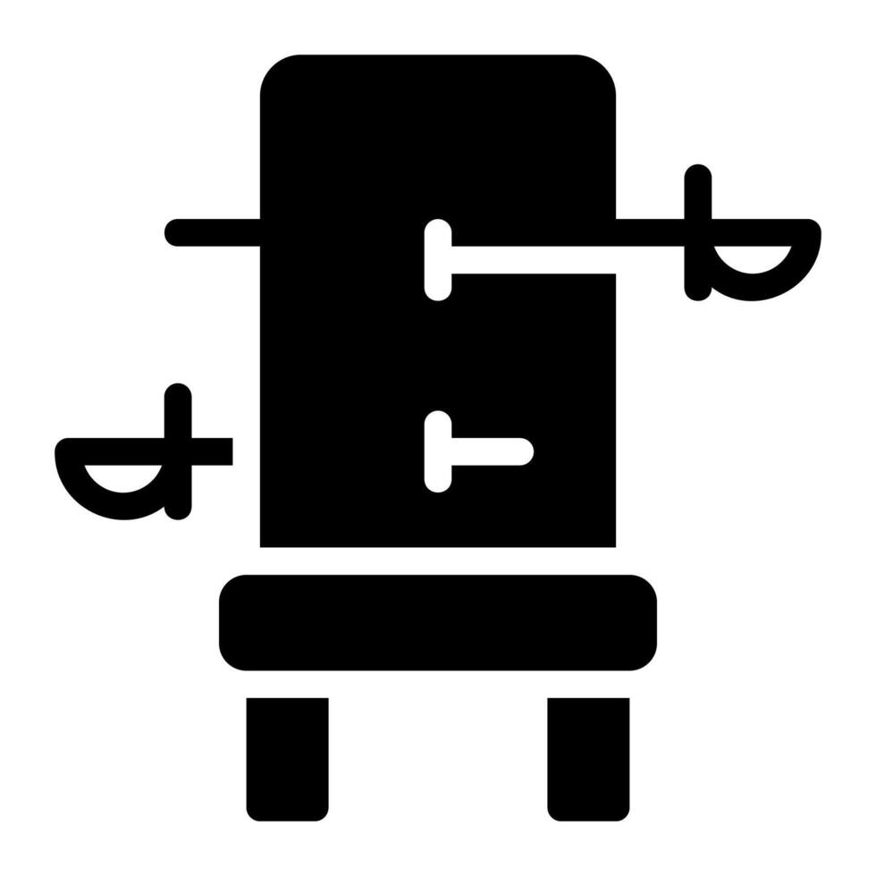 piercing magic box glyph icon vector
